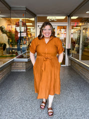 Homestead Stroll Dress in Harvest Spice