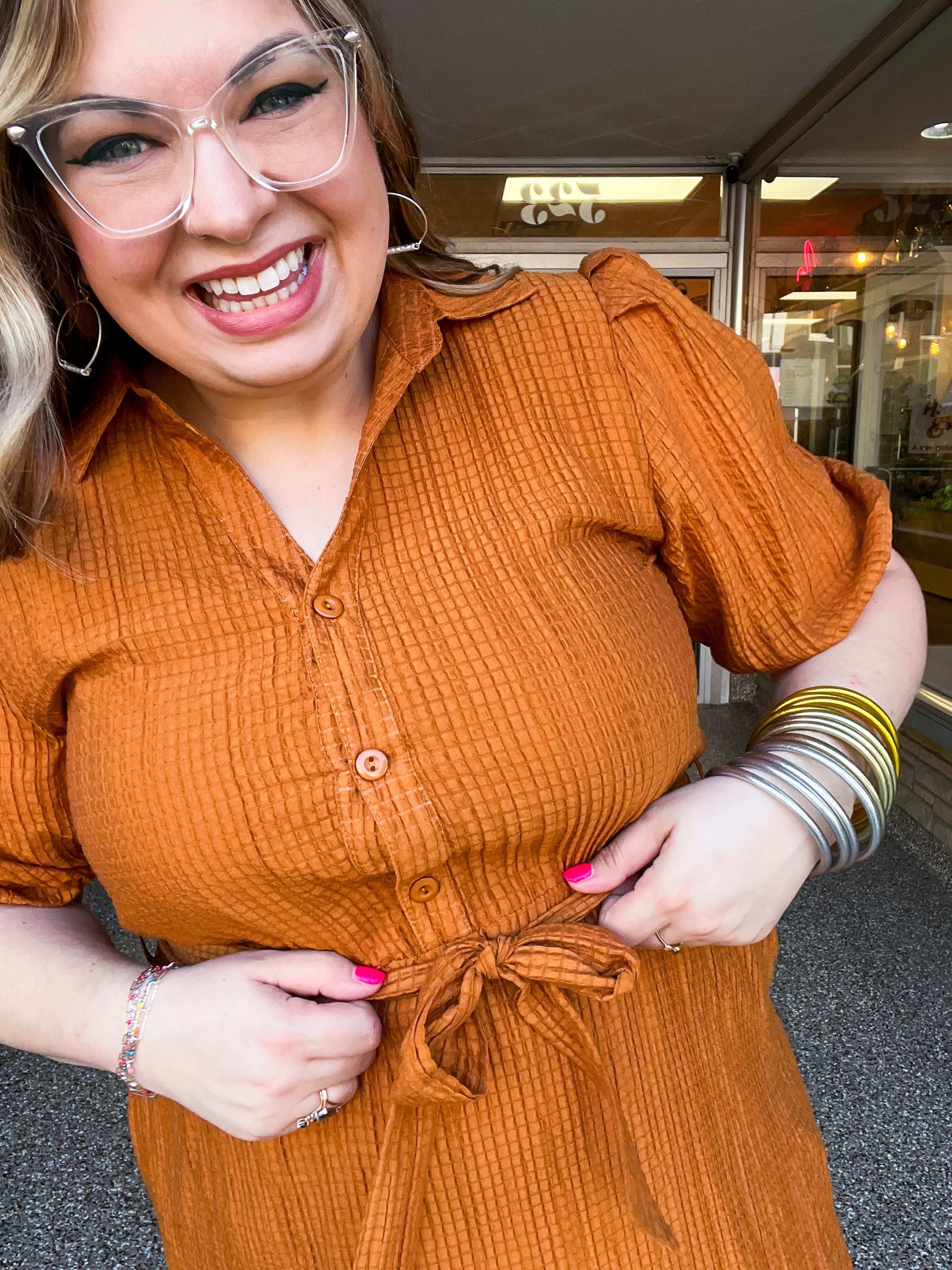 Homestead Stroll Dress in Harvest Spice