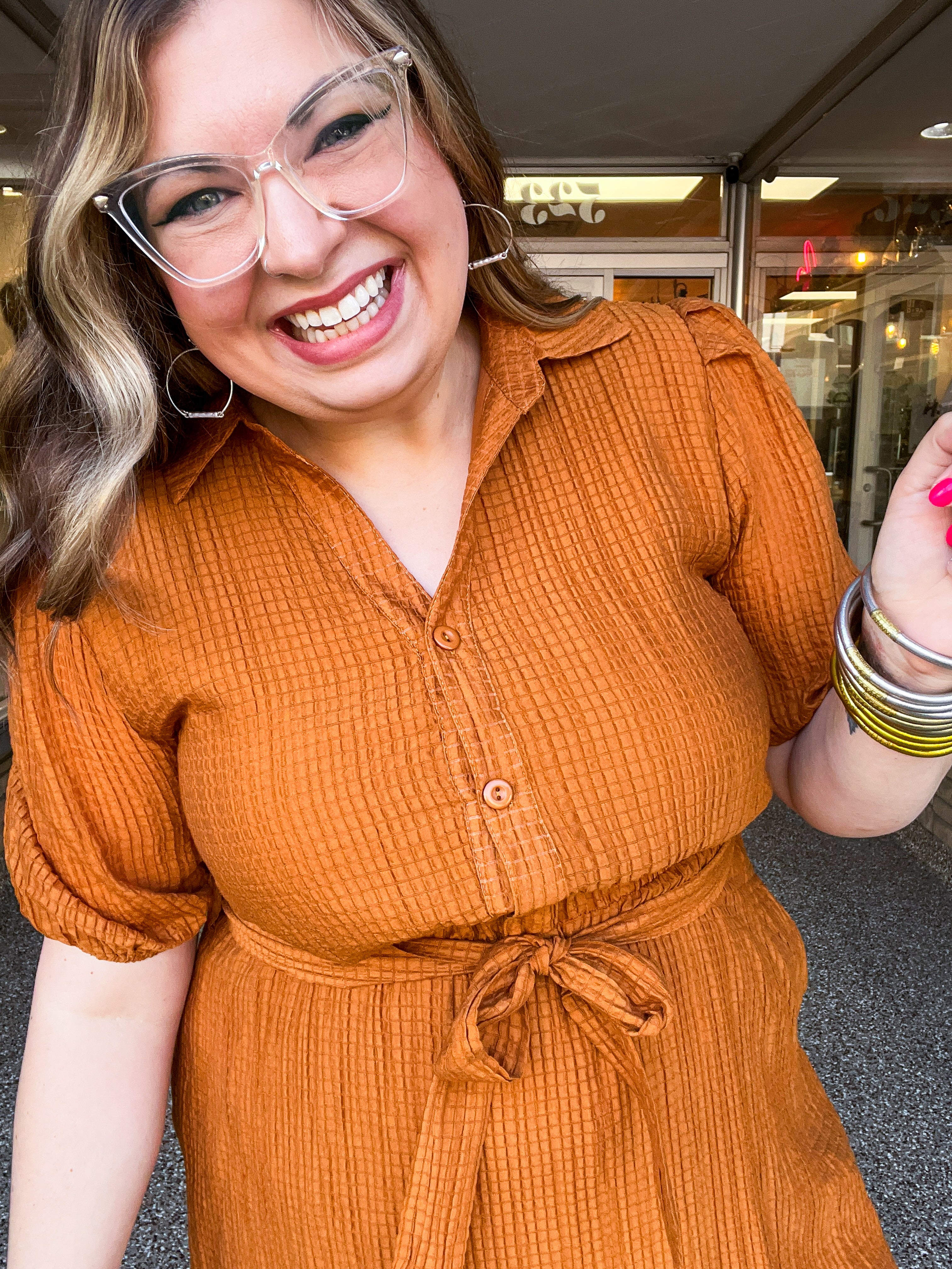 Homestead Stroll Dress in Harvest Spice