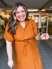Homestead Stroll Dress in Harvest Spice