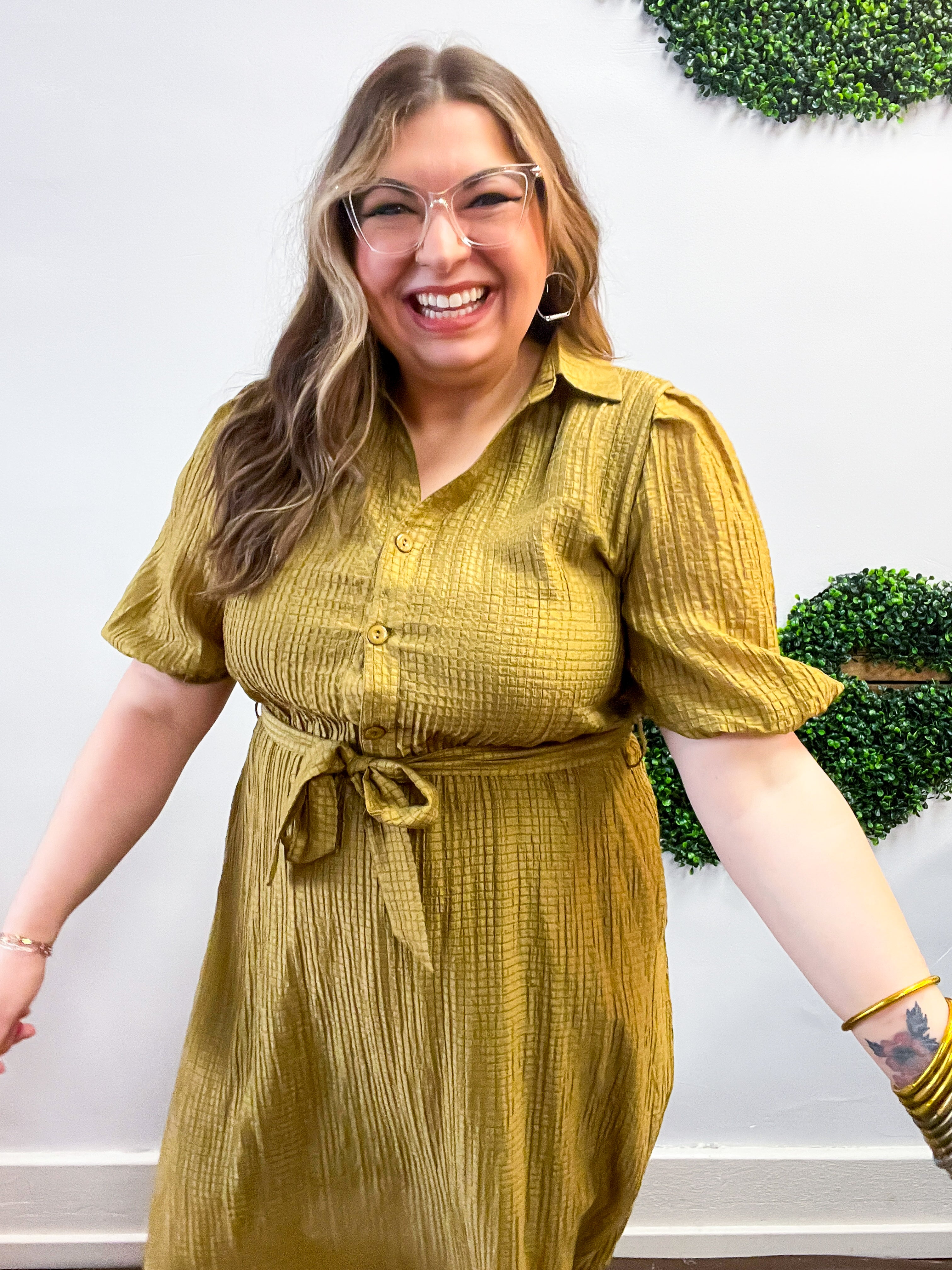 Homestead Stroll Dress in Golden Corn