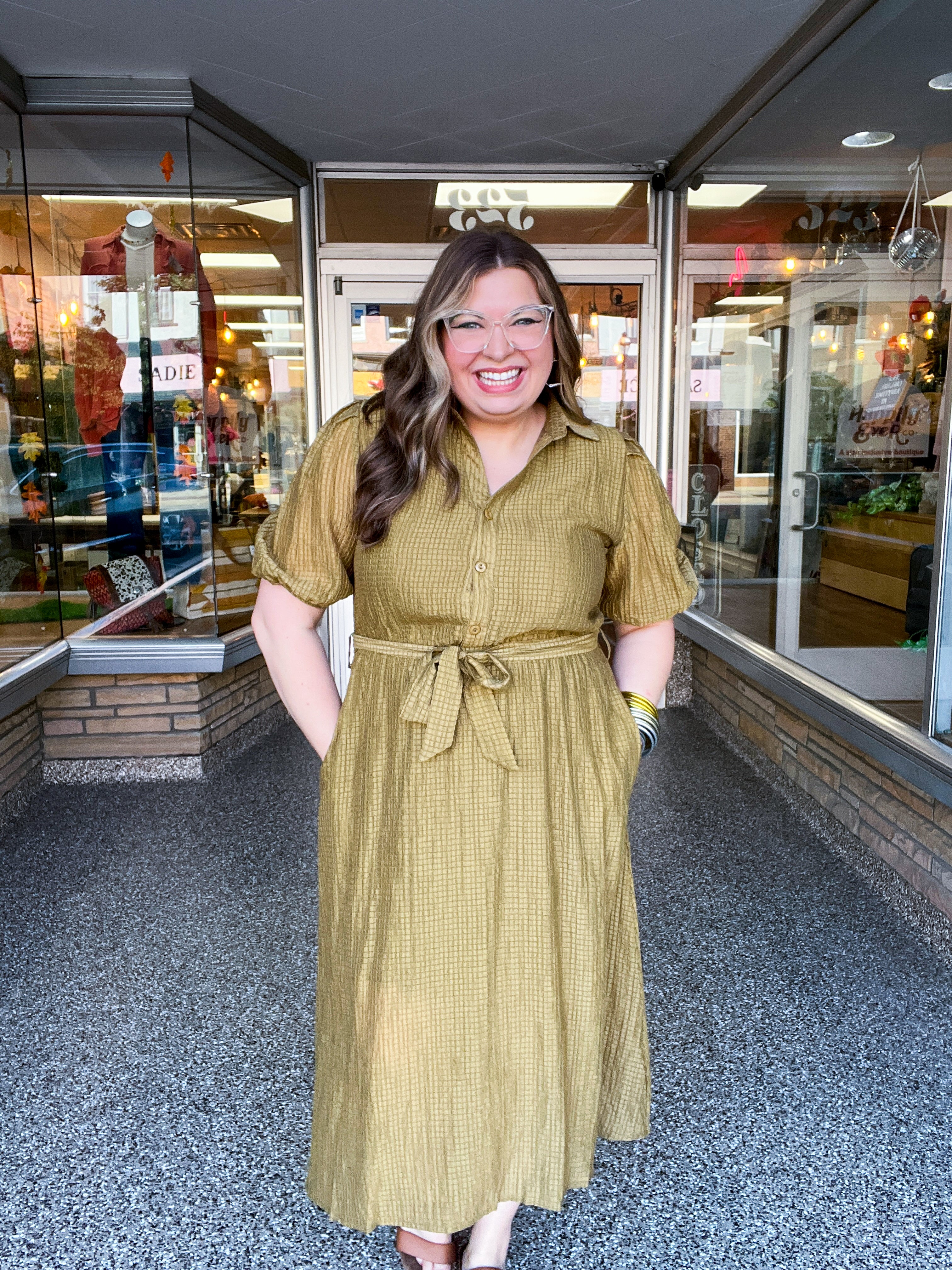 Homestead Stroll Dress in Golden Corn