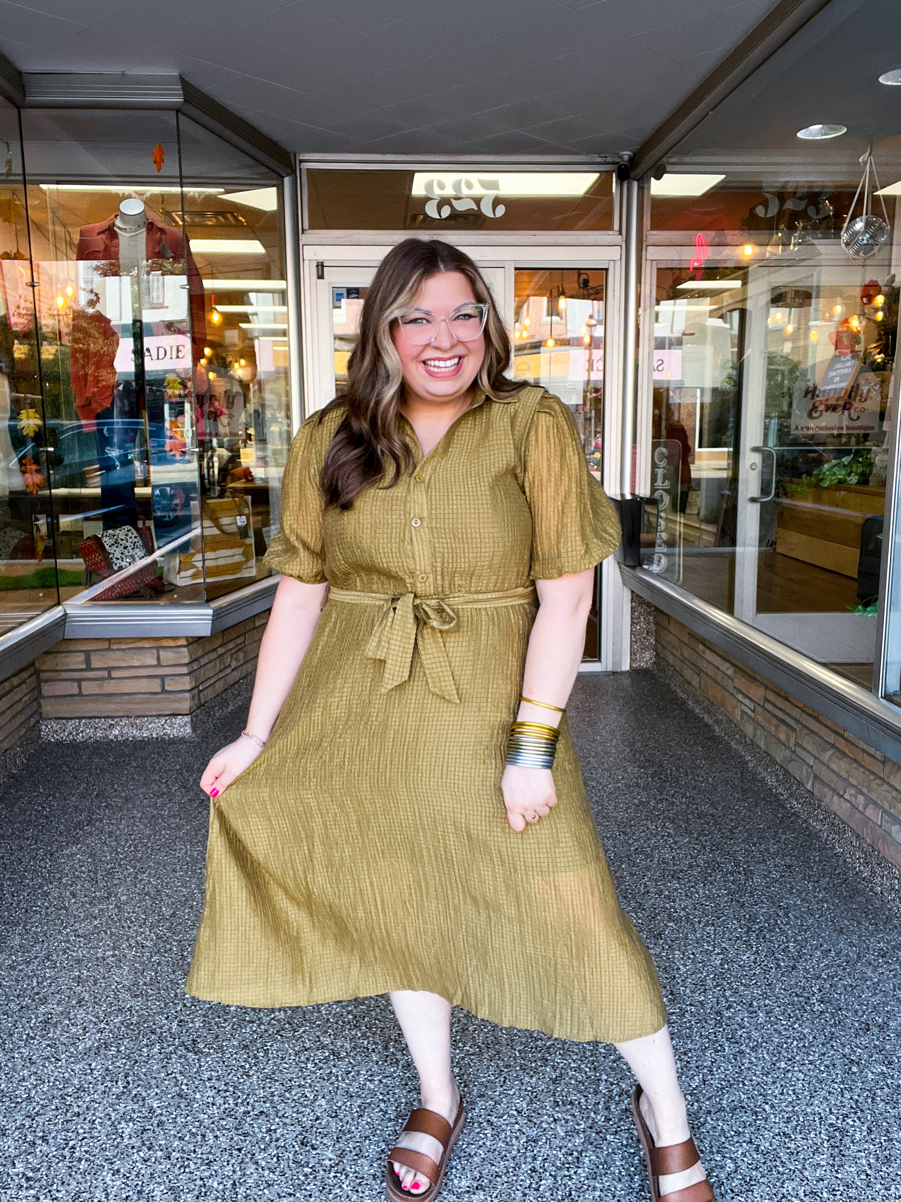 Homestead Stroll Dress in Golden Corn