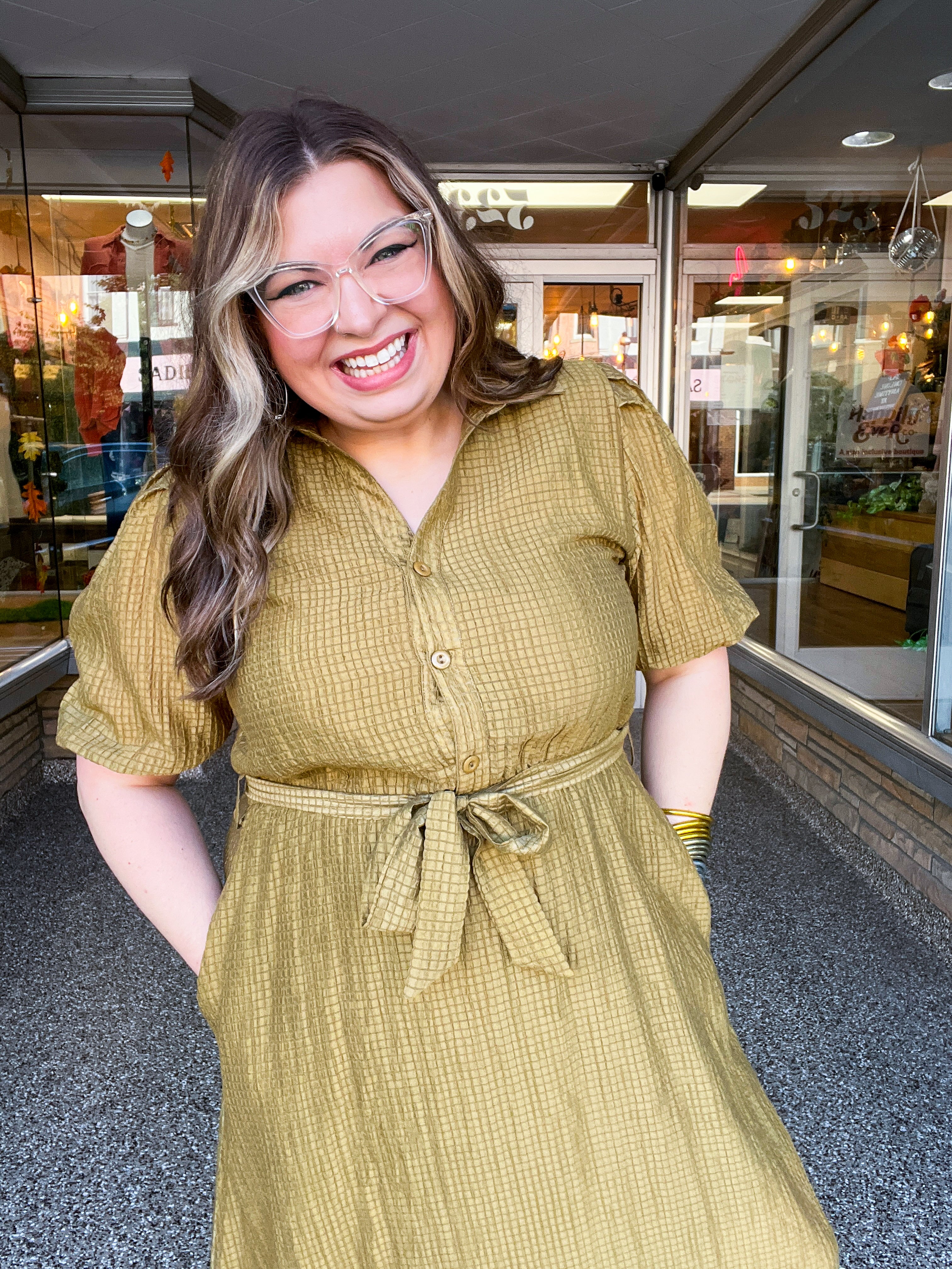 Homestead Stroll Dress in Golden Corn