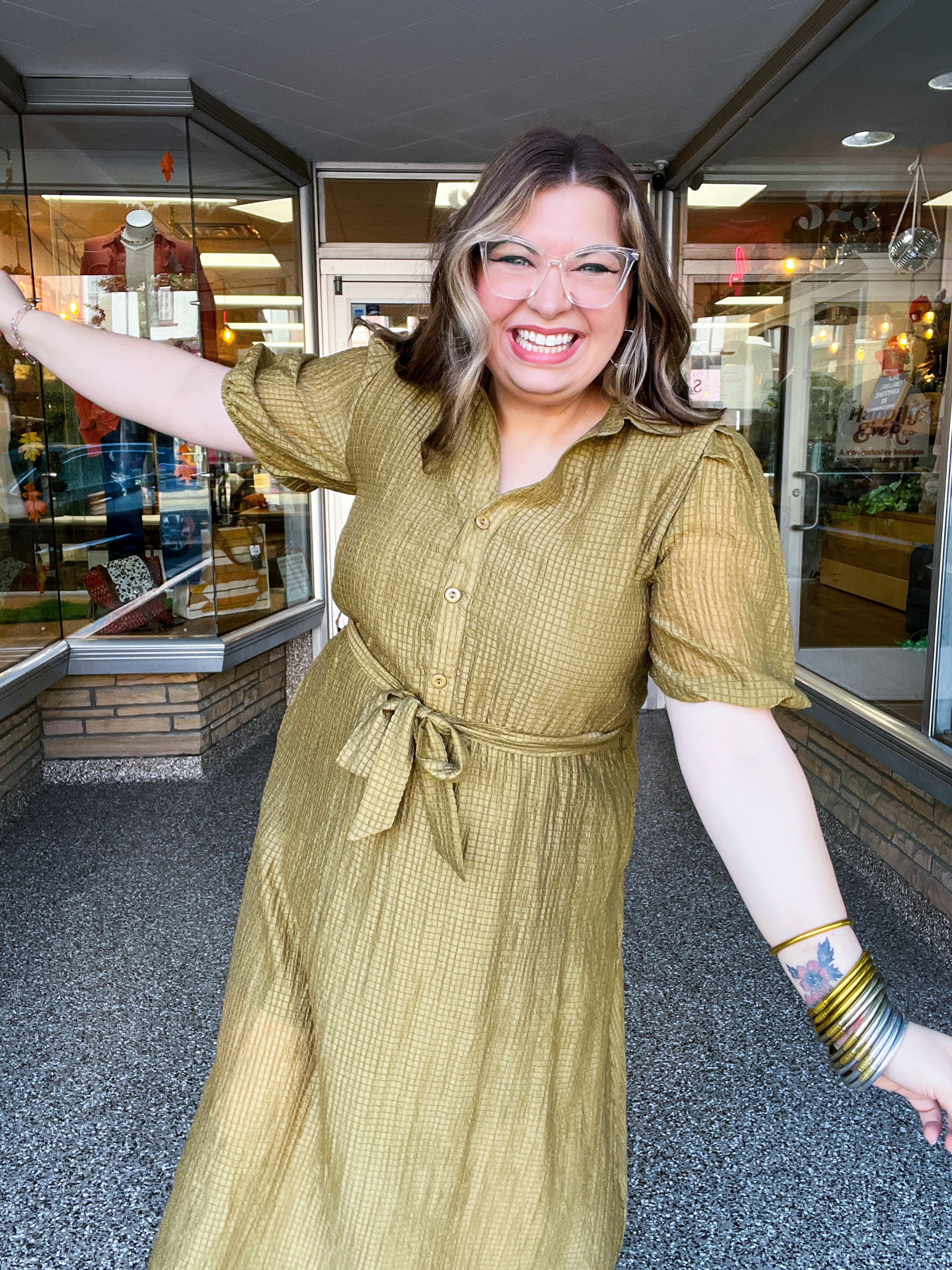 Homestead Stroll Dress in Golden Corn