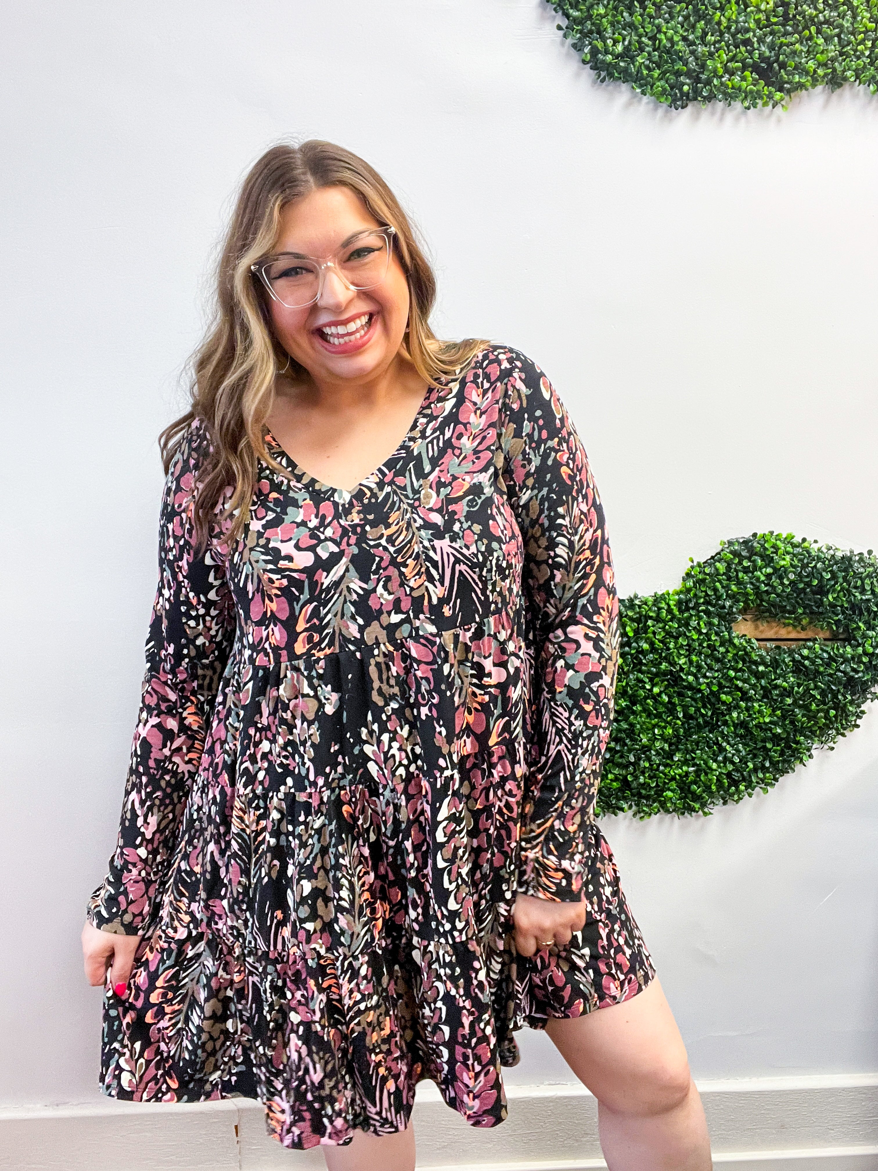 Harvest Petals Tiered Dress