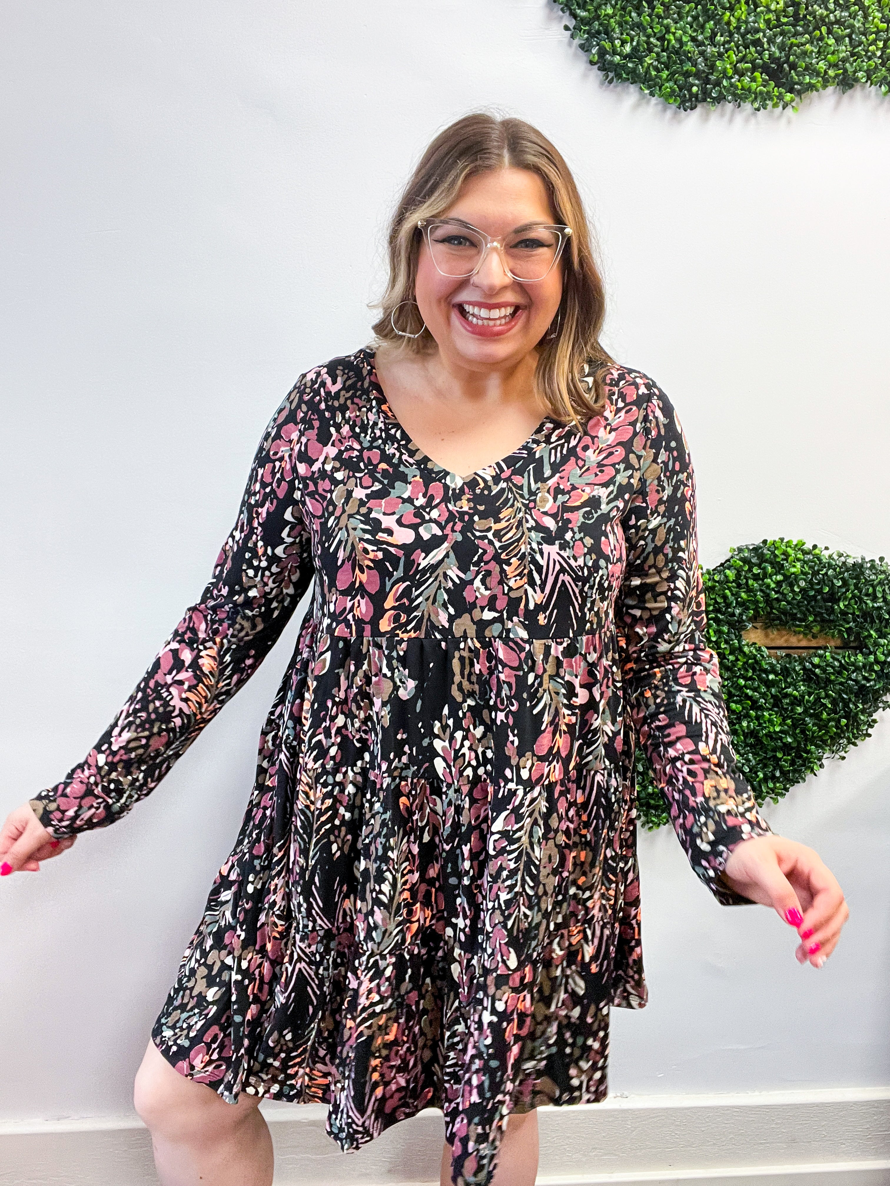 Harvest Petals Tiered Dress