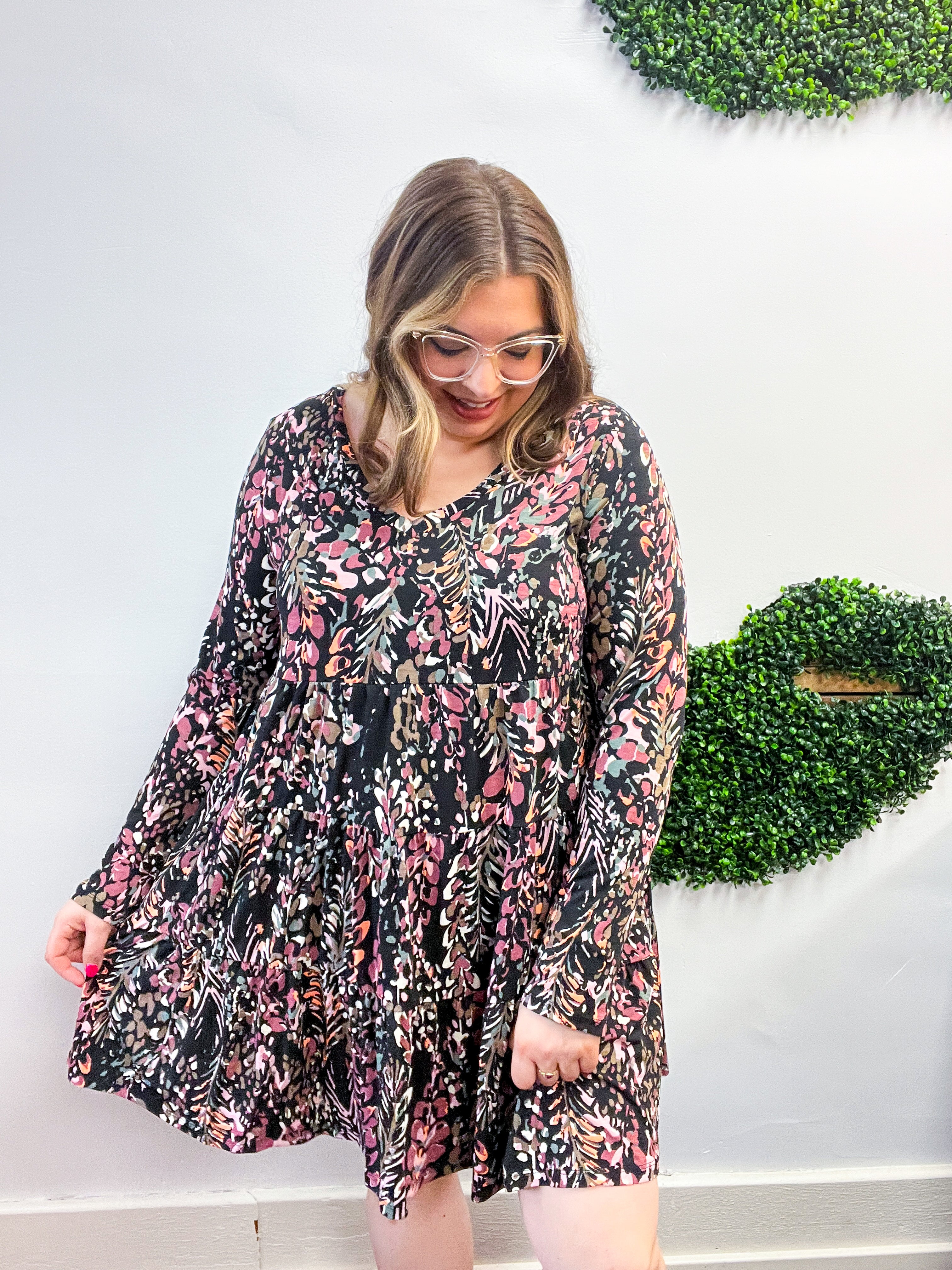 Harvest Petals Tiered Dress