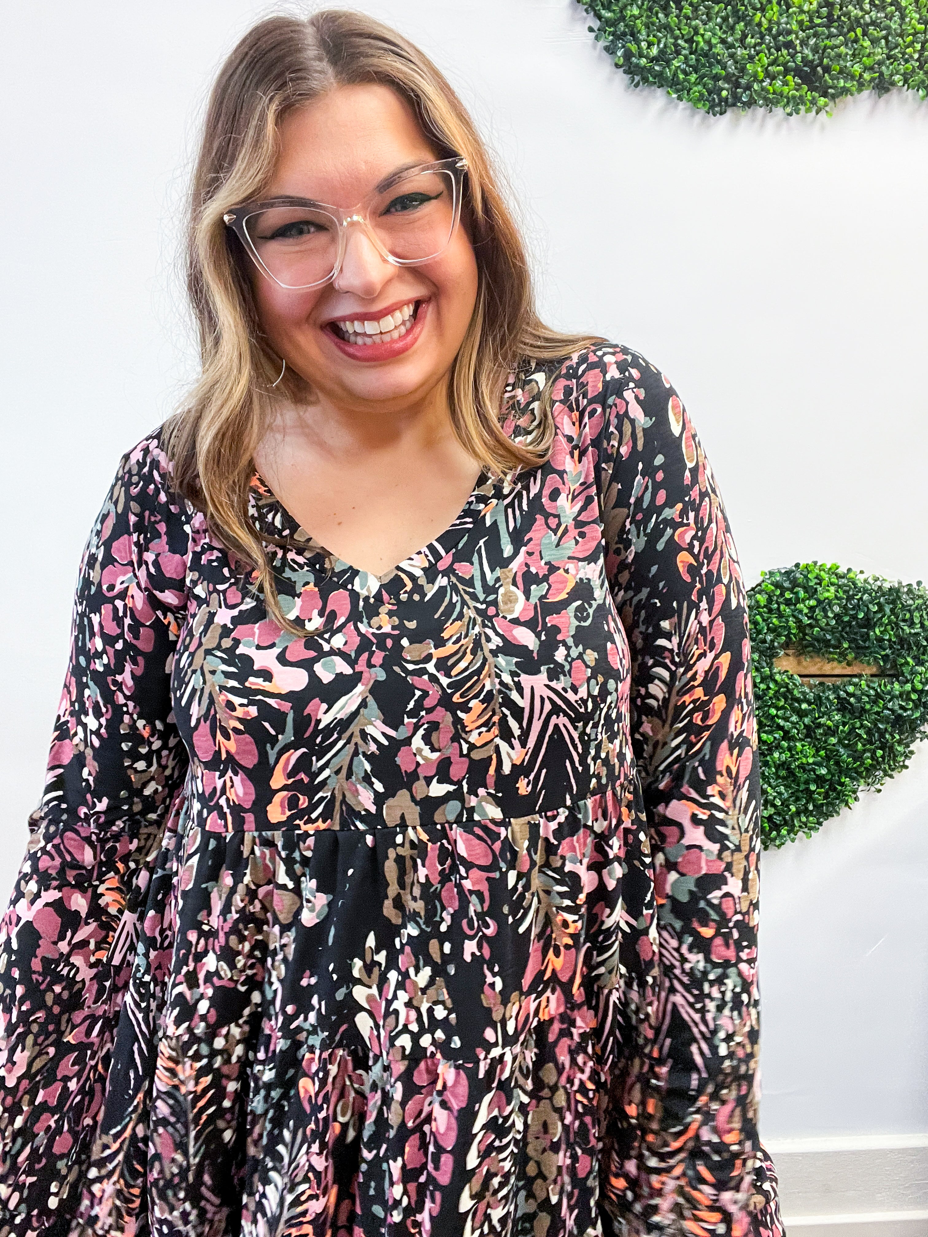 Harvest Petals Tiered Dress