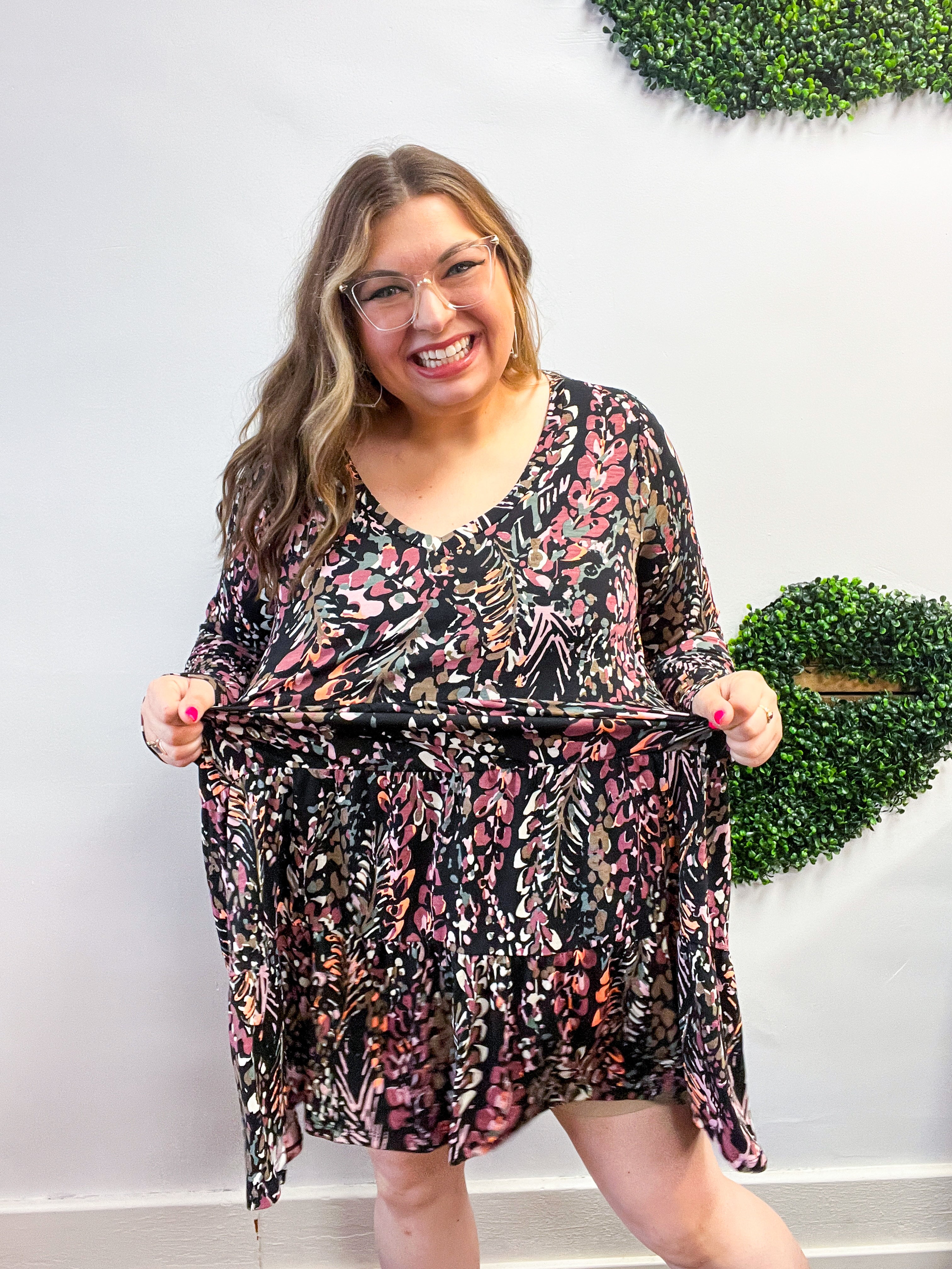 Harvest Petals Tiered Dress