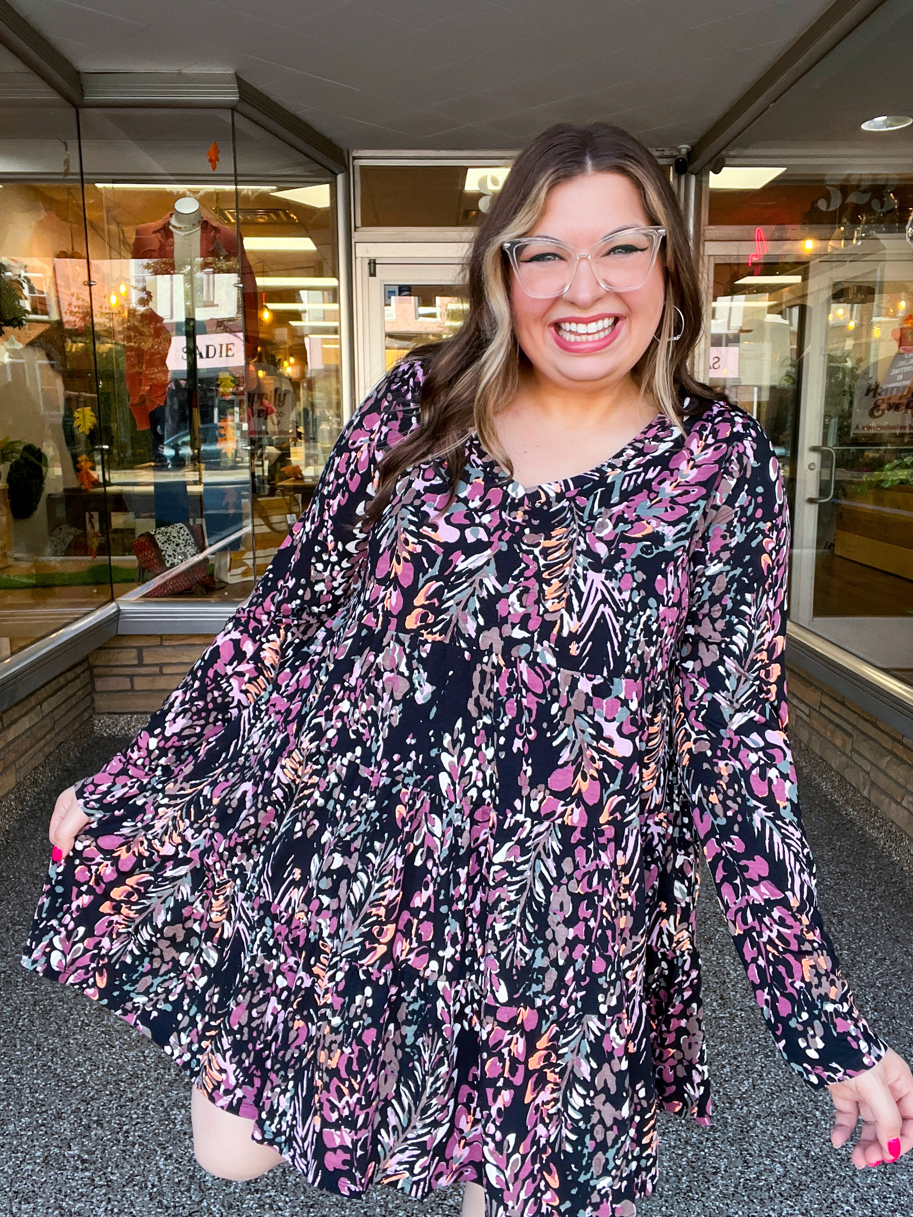 Harvest Petals Tiered Dress