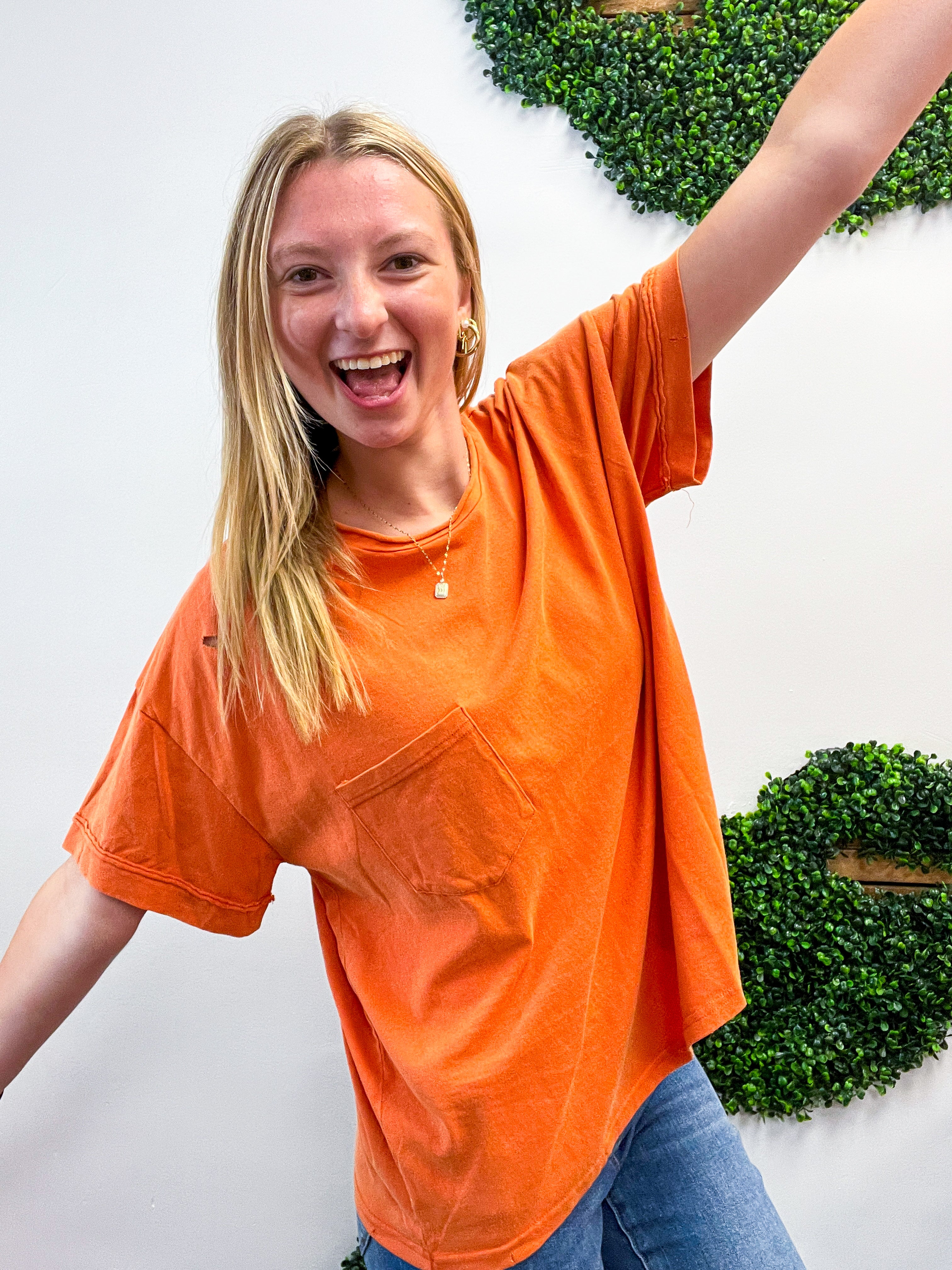 Rust Revival Distressed Tee