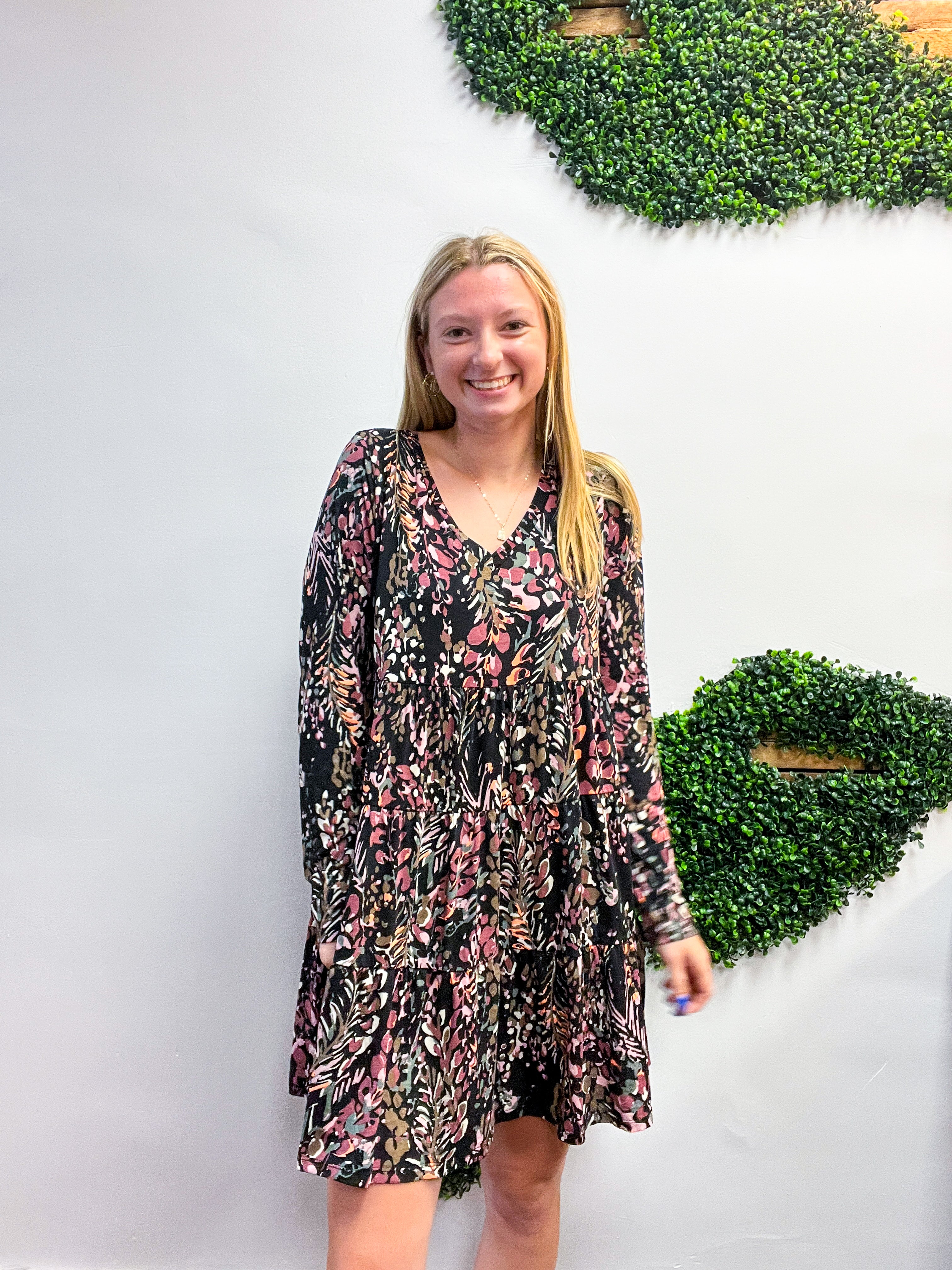 Harvest Petals Tiered Dress