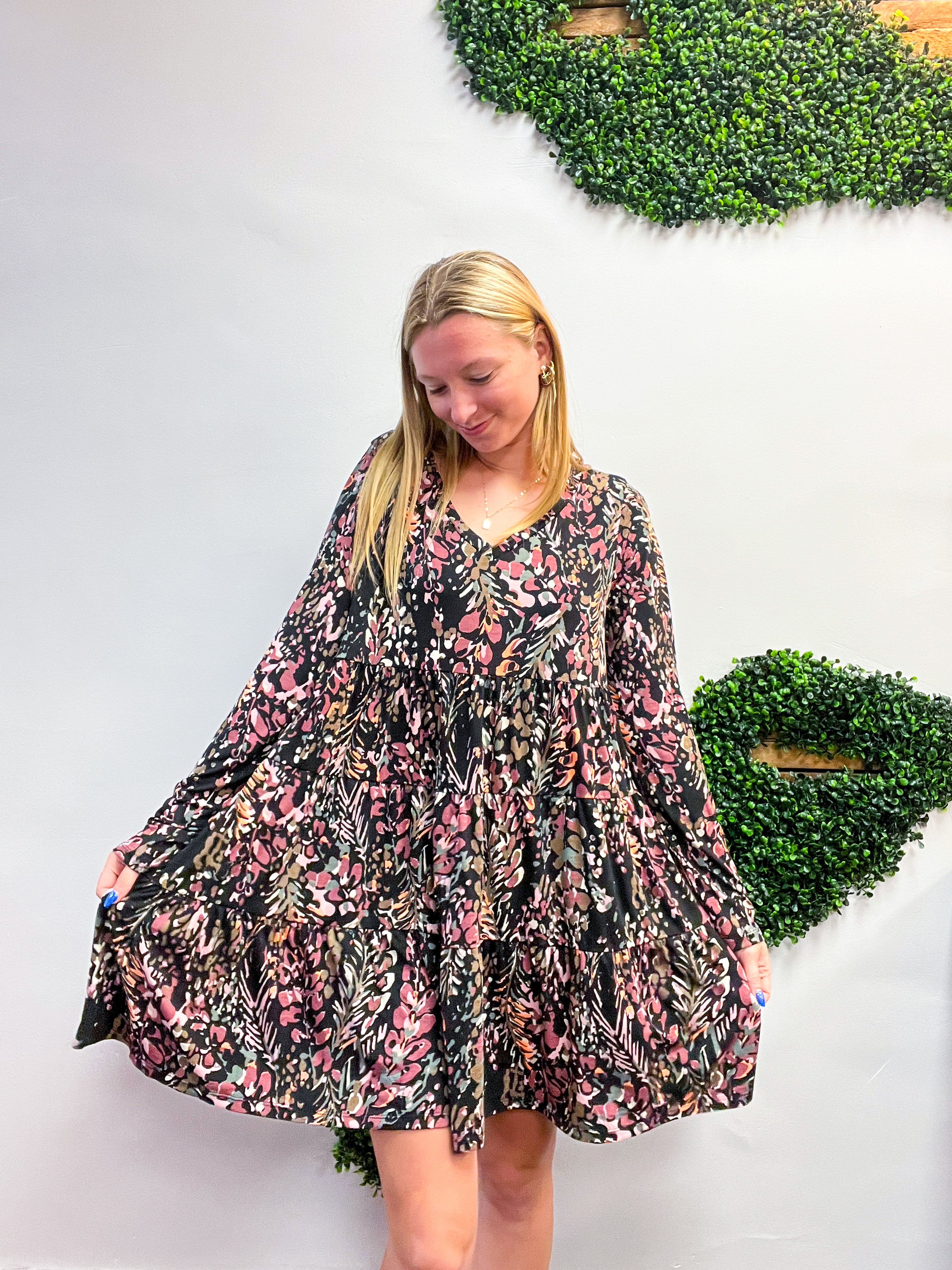 Harvest Petals Tiered Dress