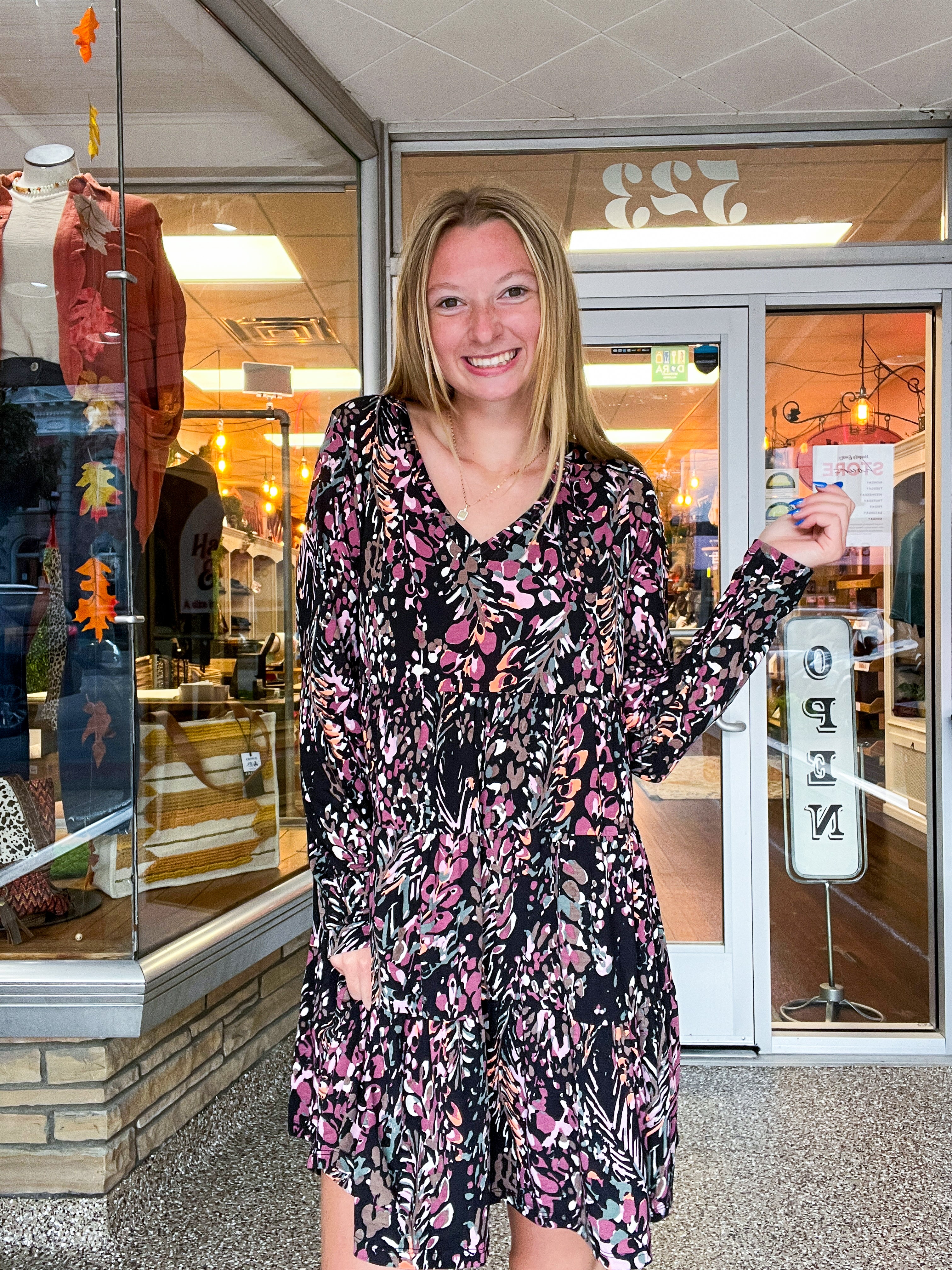 Harvest Petals Tiered Dress