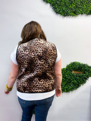 Crushing It Leopard Velvet Vest