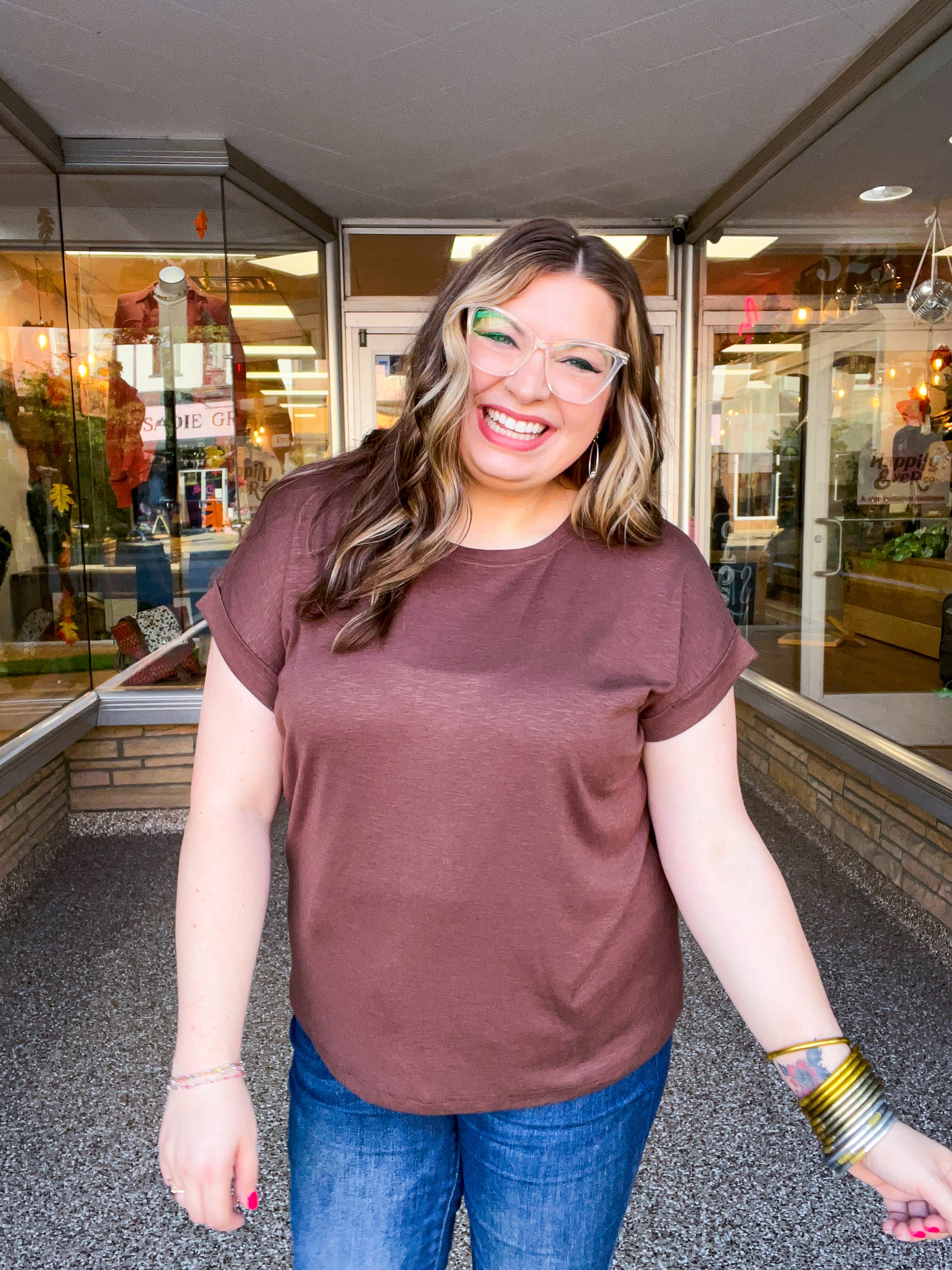 The Everyday Favorite Top in Brown