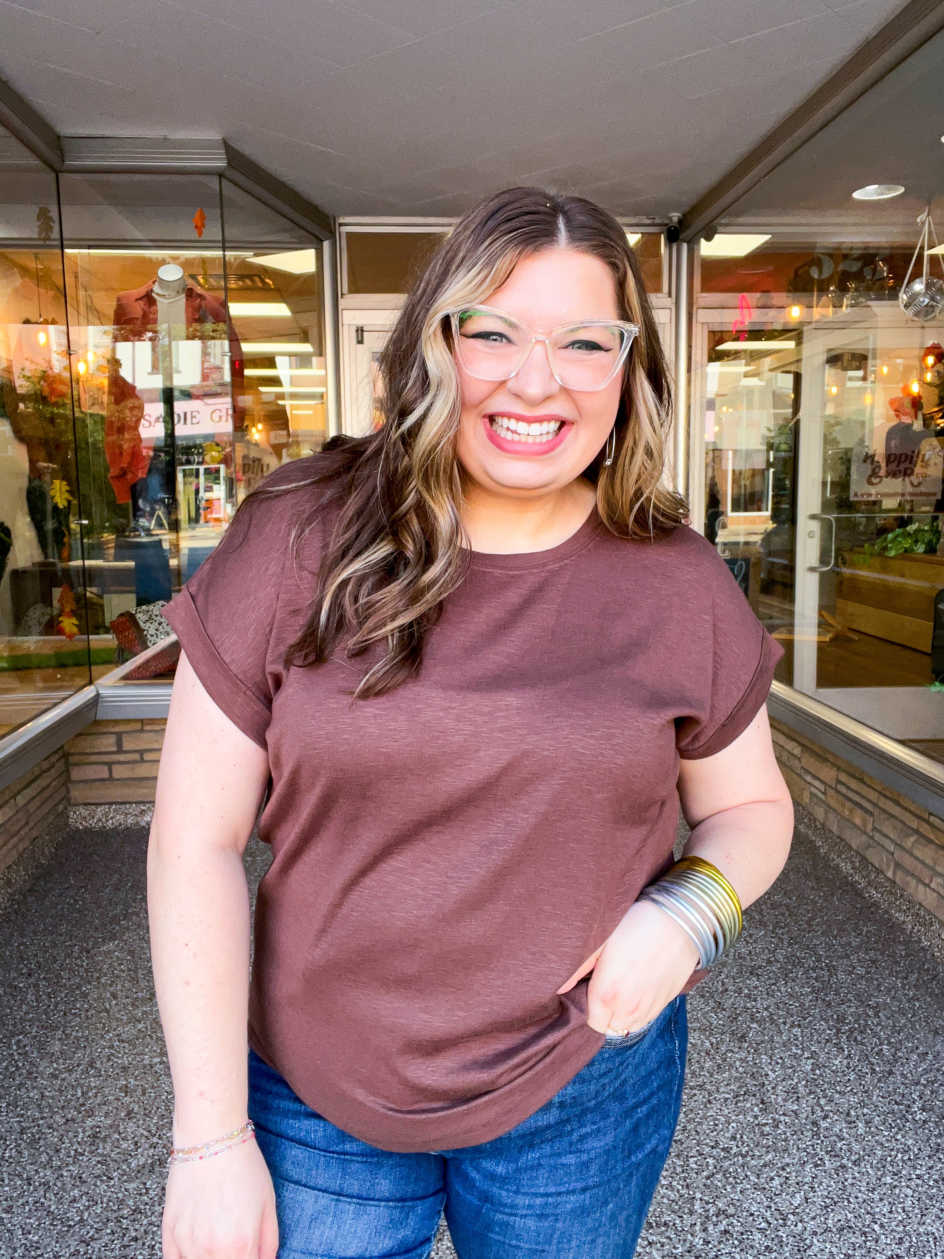 The Everyday Favorite Top in Brown