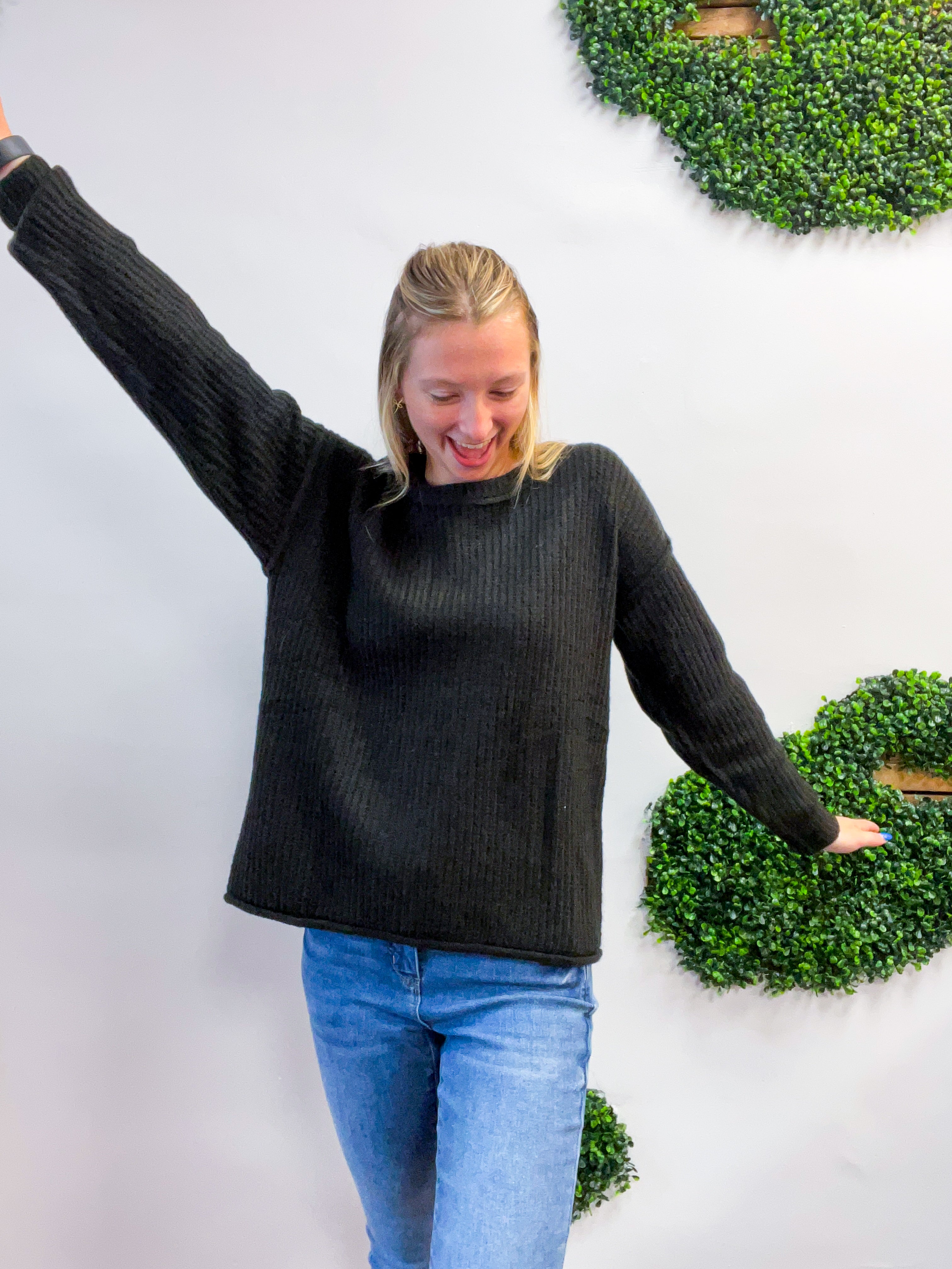 Back to Black Knit Sweater