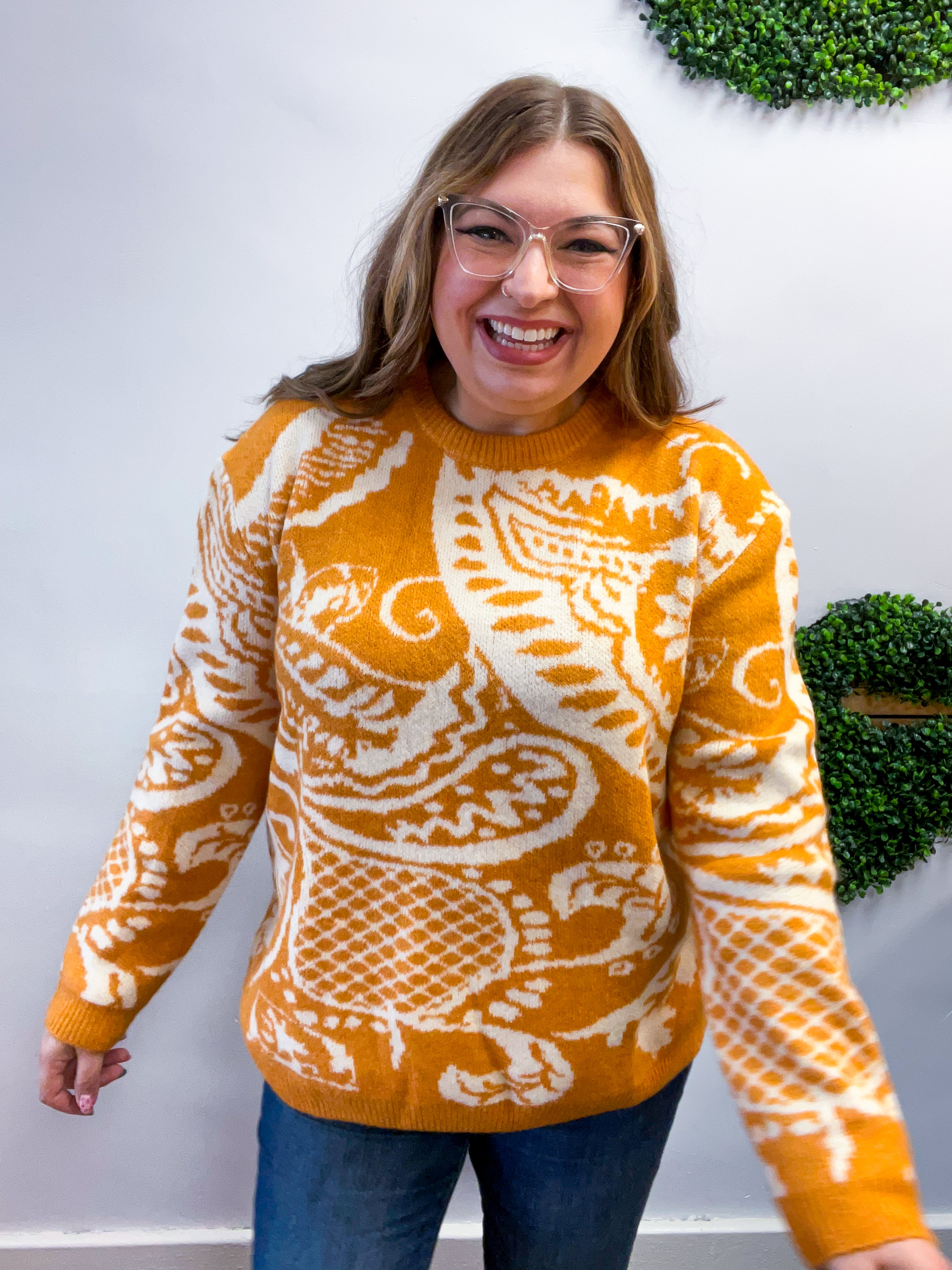 Spiced Swirl Sweater