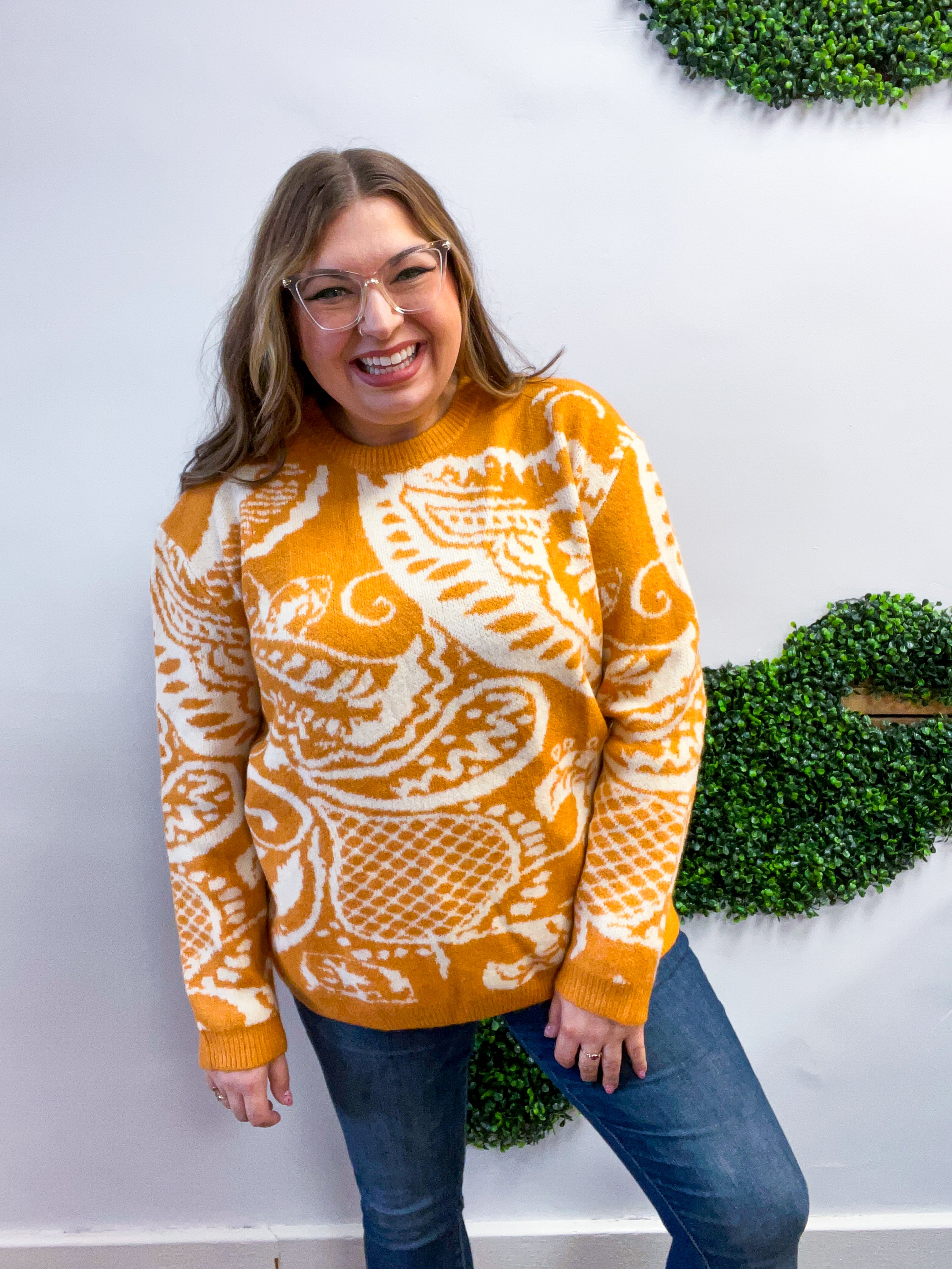 Spiced Swirl Sweater