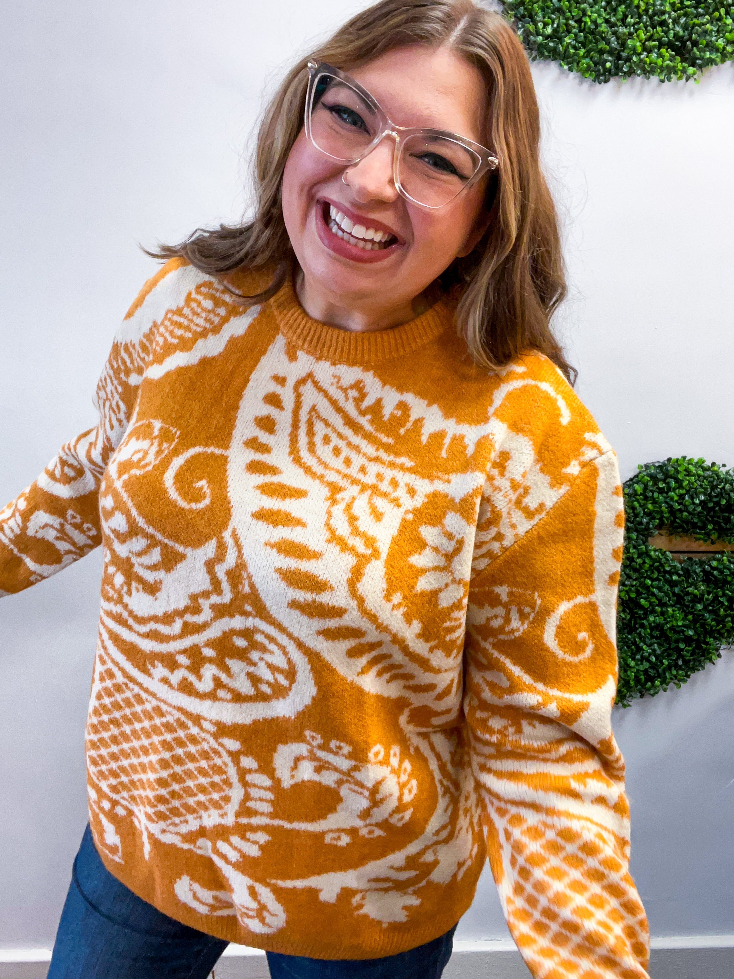 Spiced Swirl Sweater