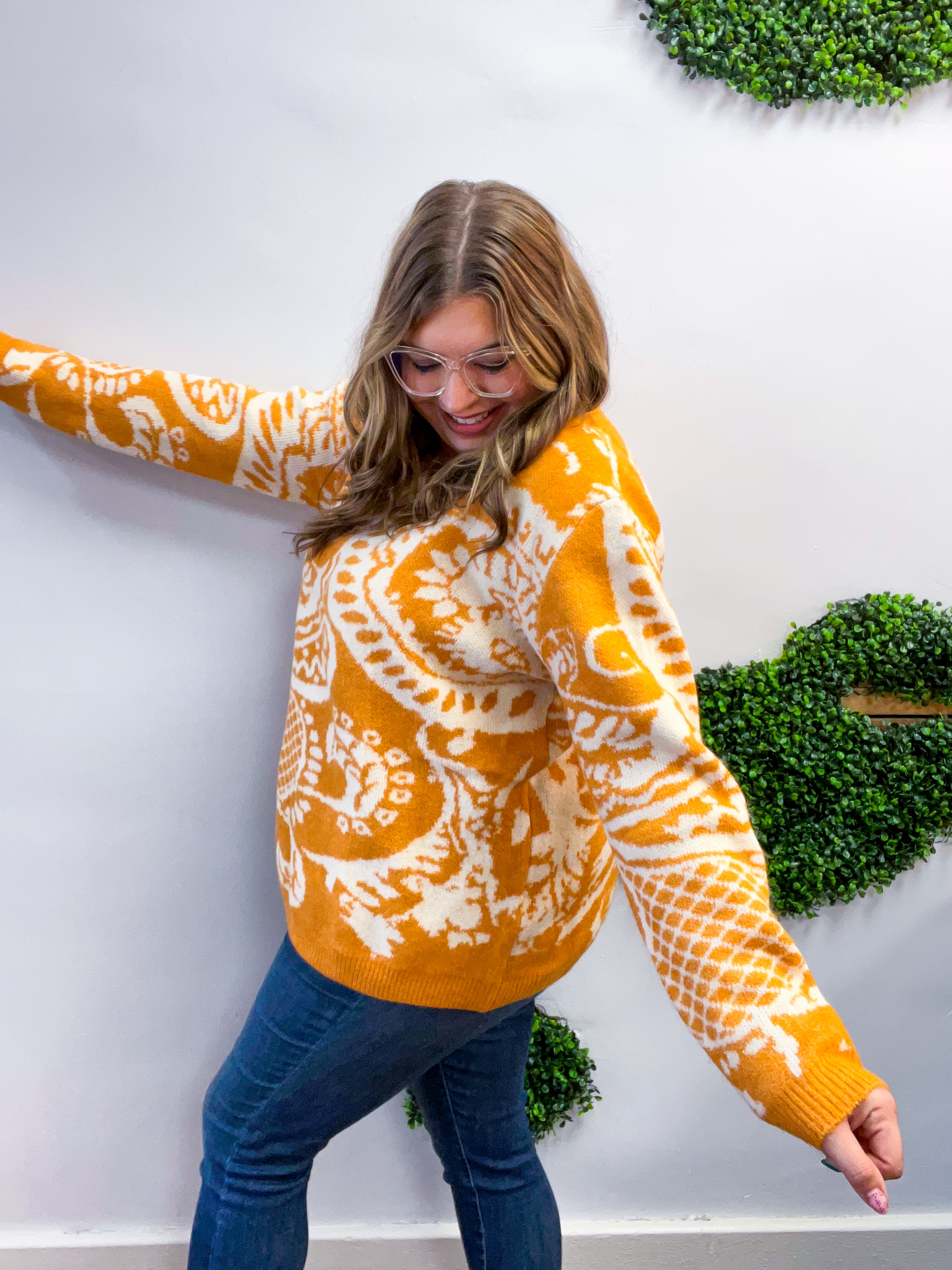 Spiced Swirl Sweater