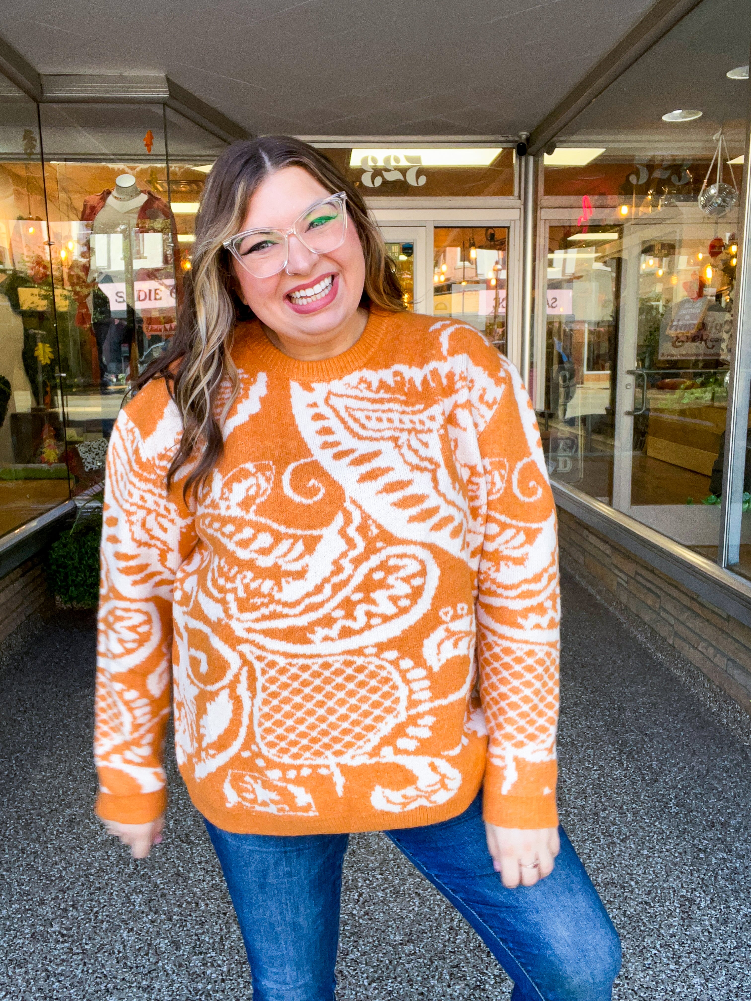 Spiced Swirl Sweater