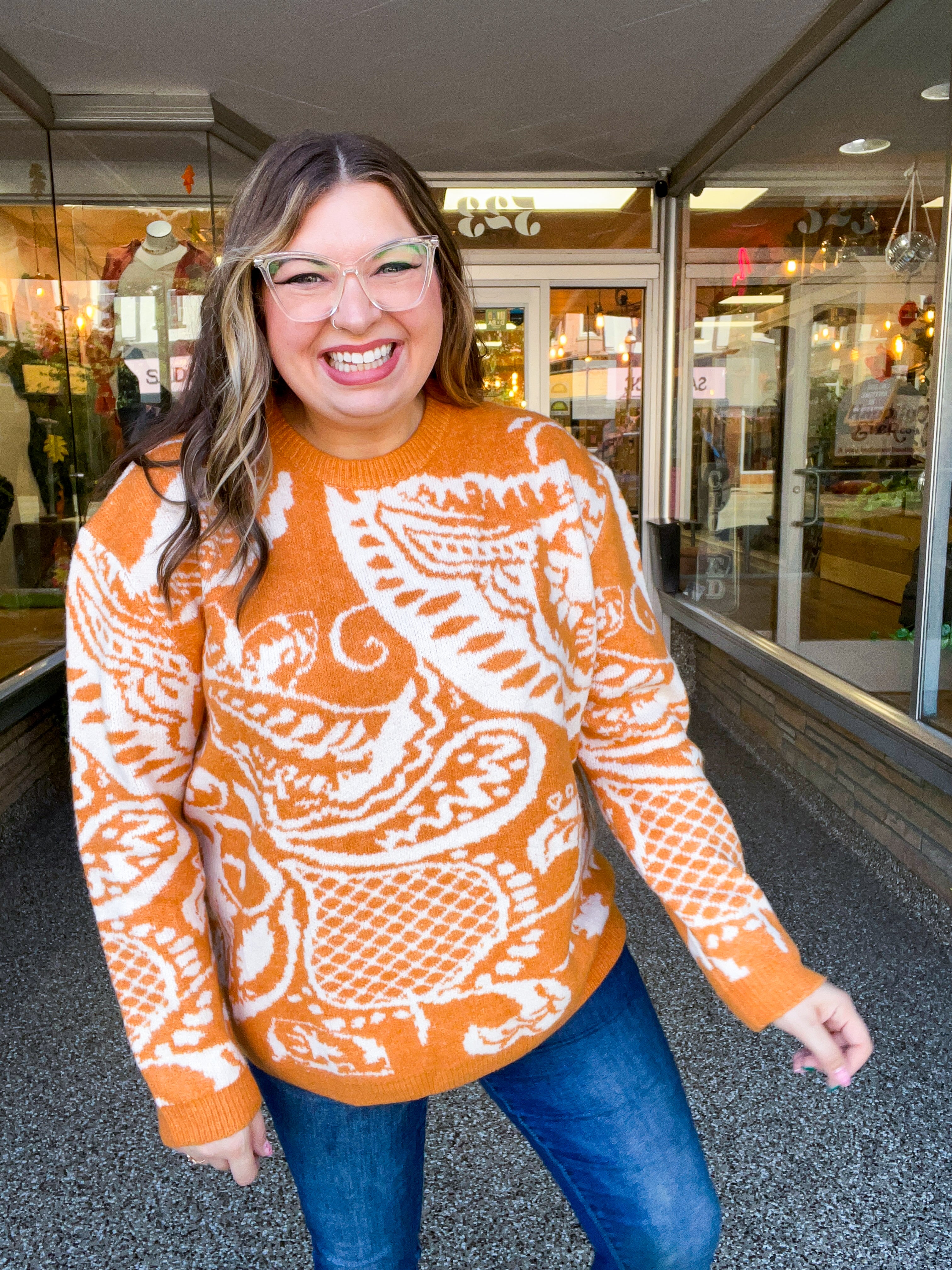 Spiced Swirl Sweater