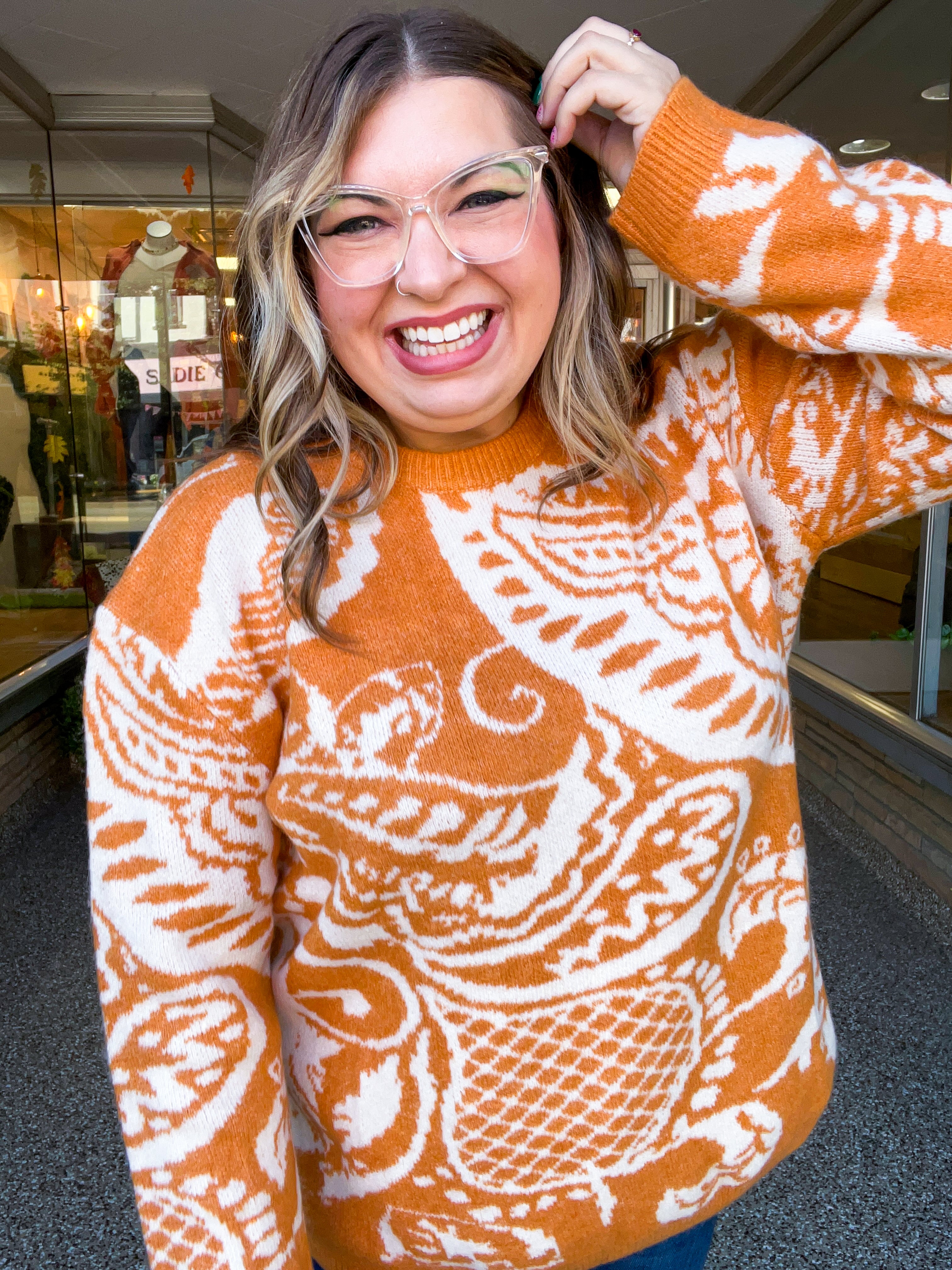 Spiced Swirl Sweater