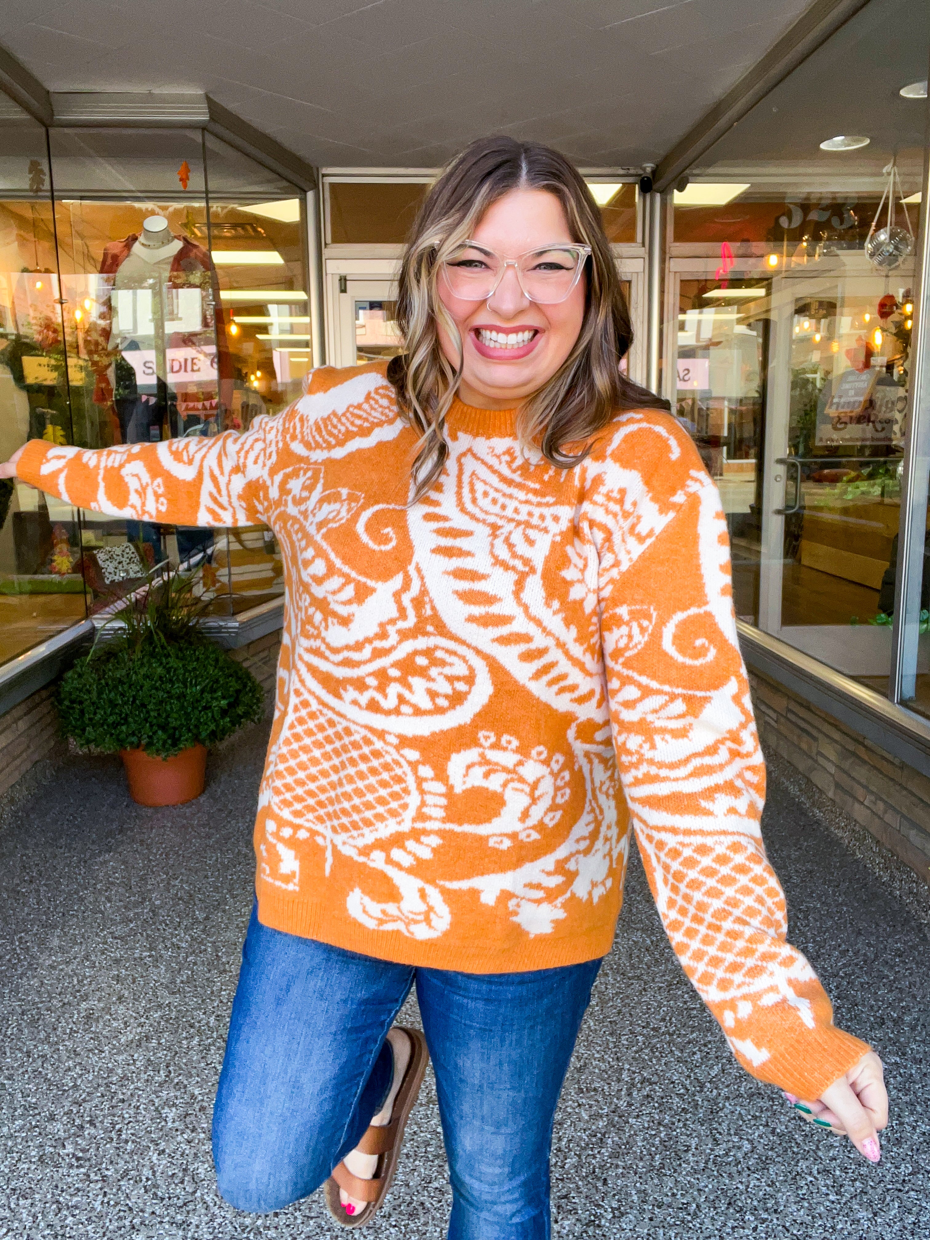 Spiced Swirl Sweater