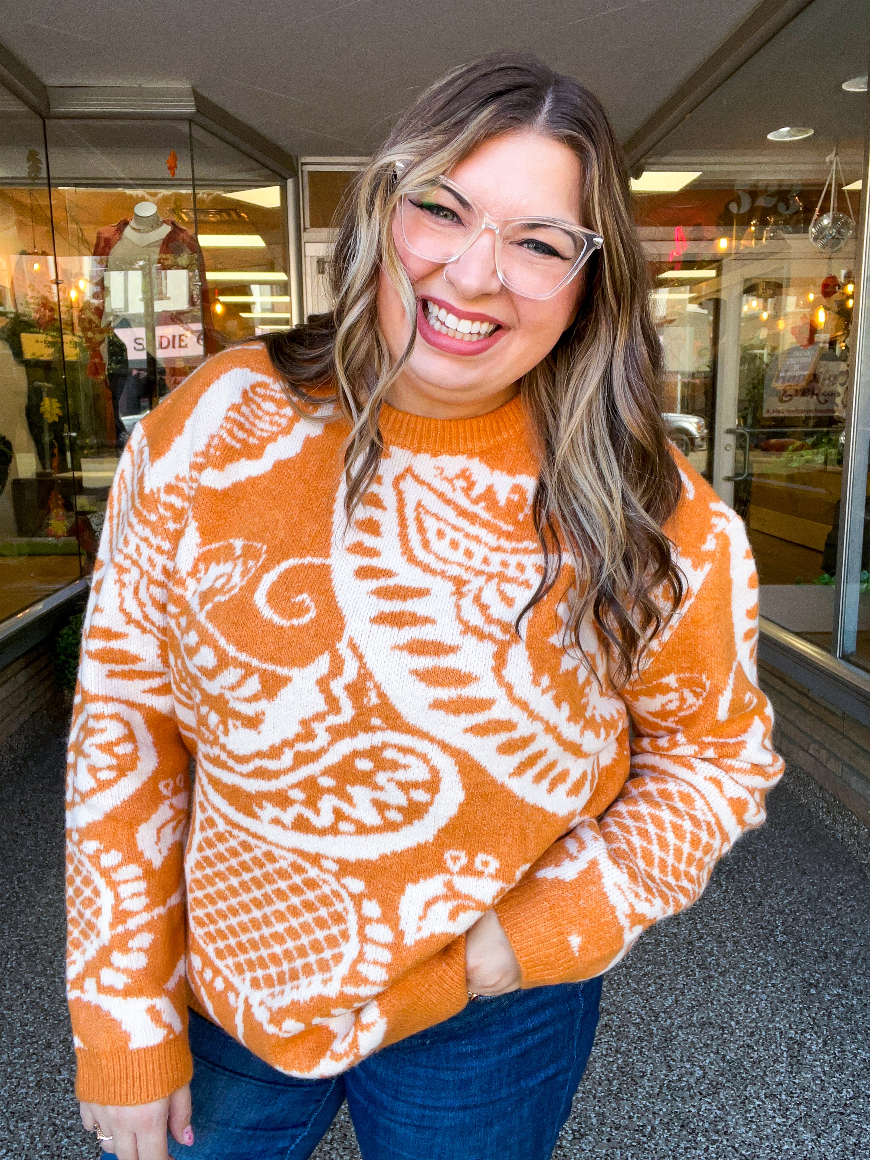 Spiced Swirl Sweater