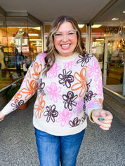 Retro Petals Sweater