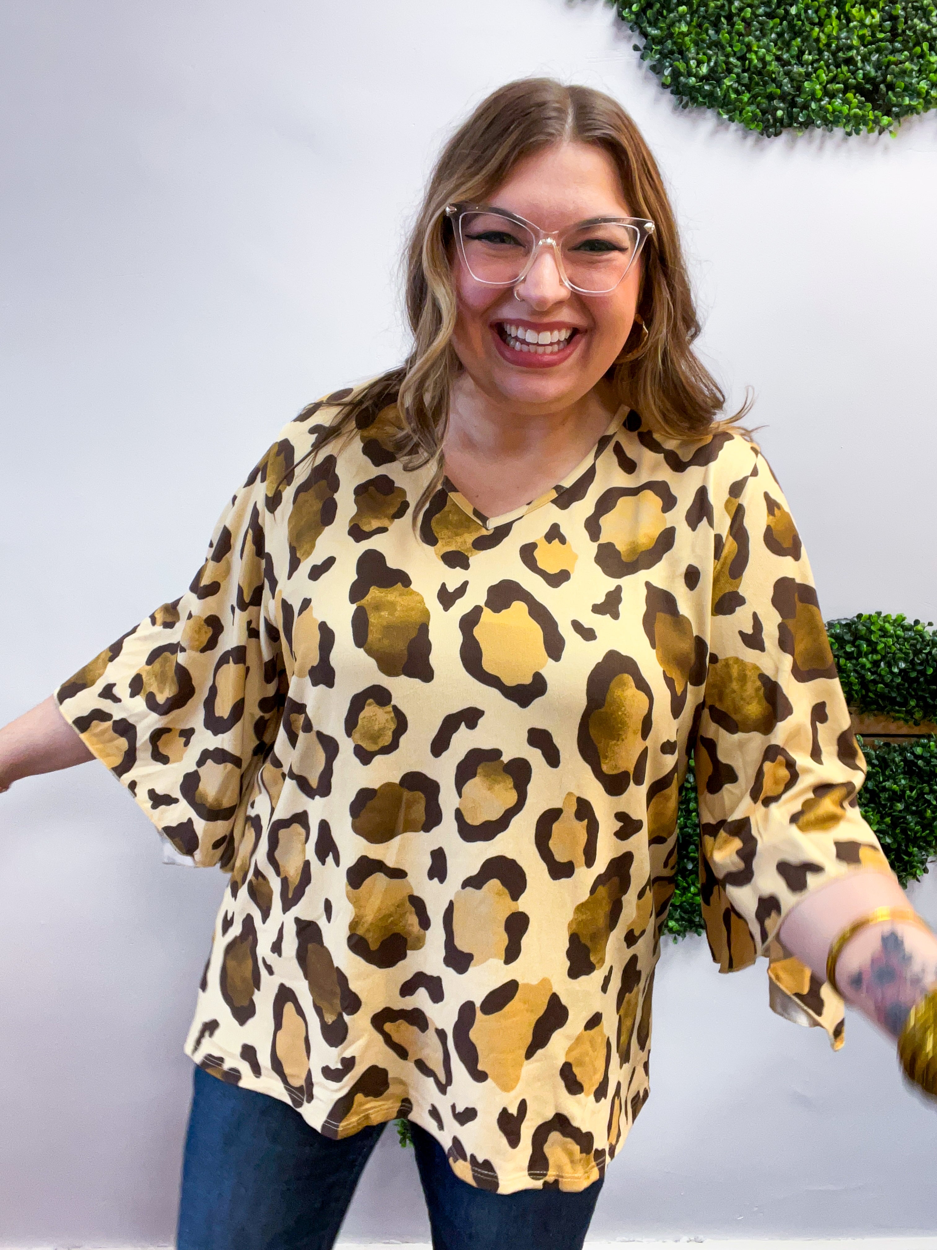 Wild Instincts Bell Sleeve Top