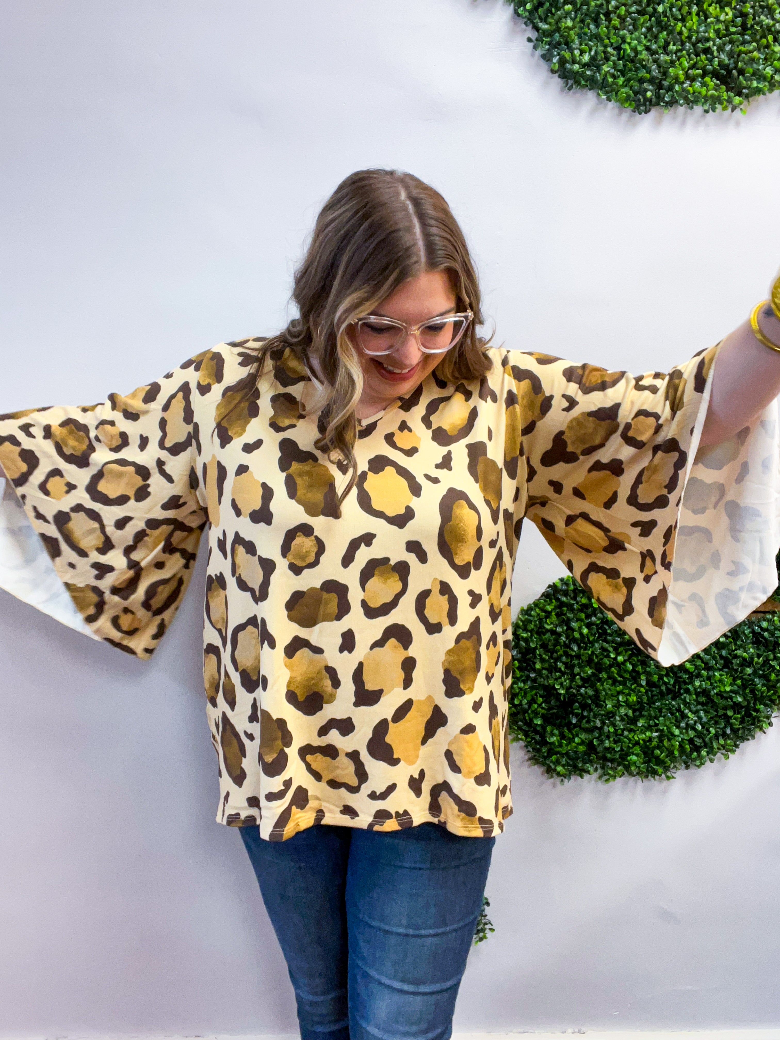 Wild Instincts Bell Sleeve Top