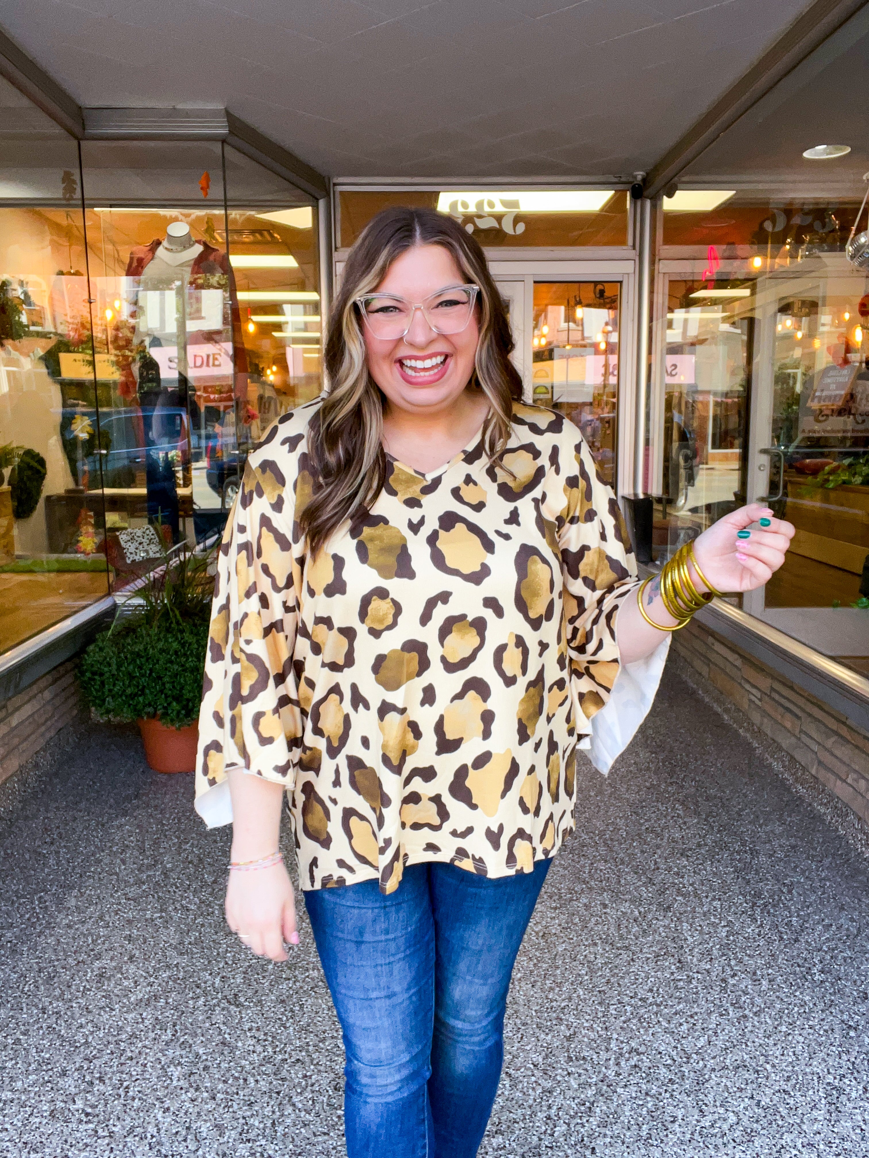 Wild Instincts Bell Sleeve Top