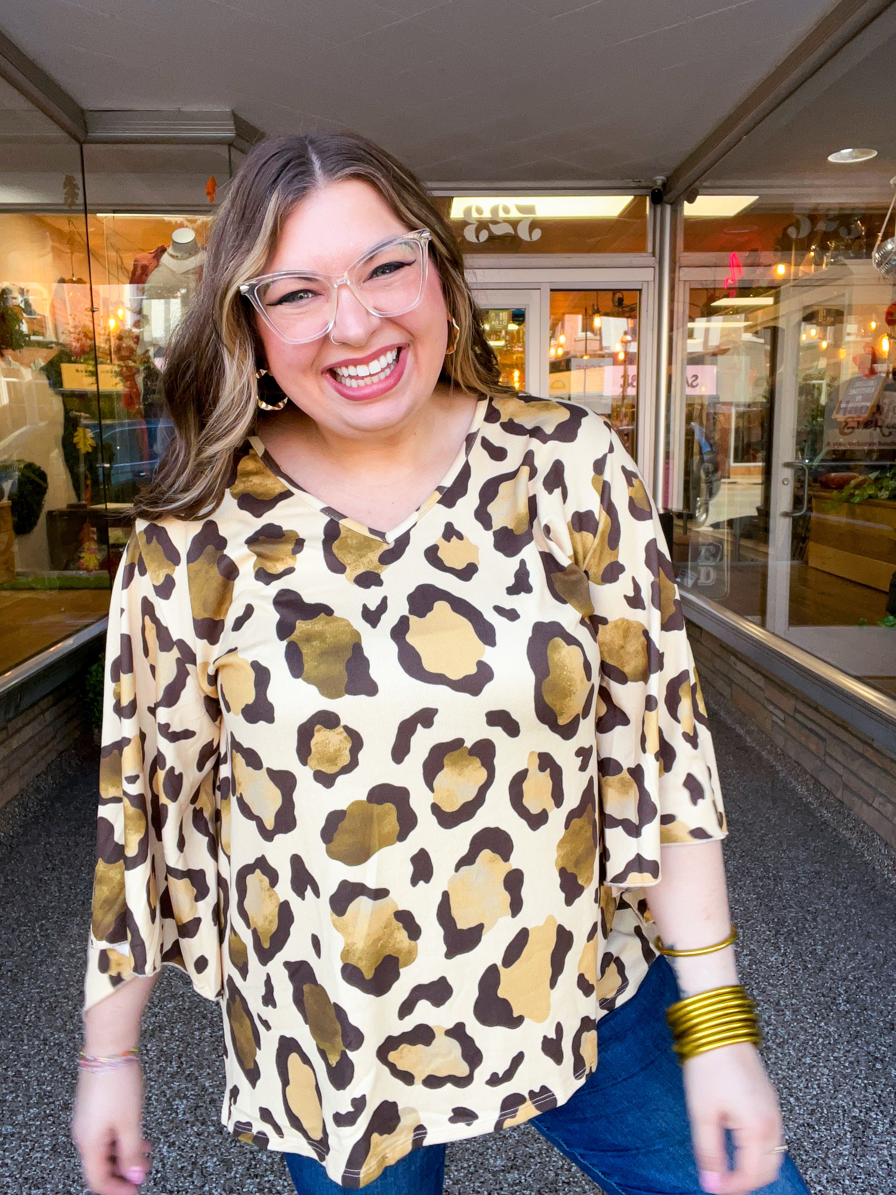 Wild Instincts Bell Sleeve Top