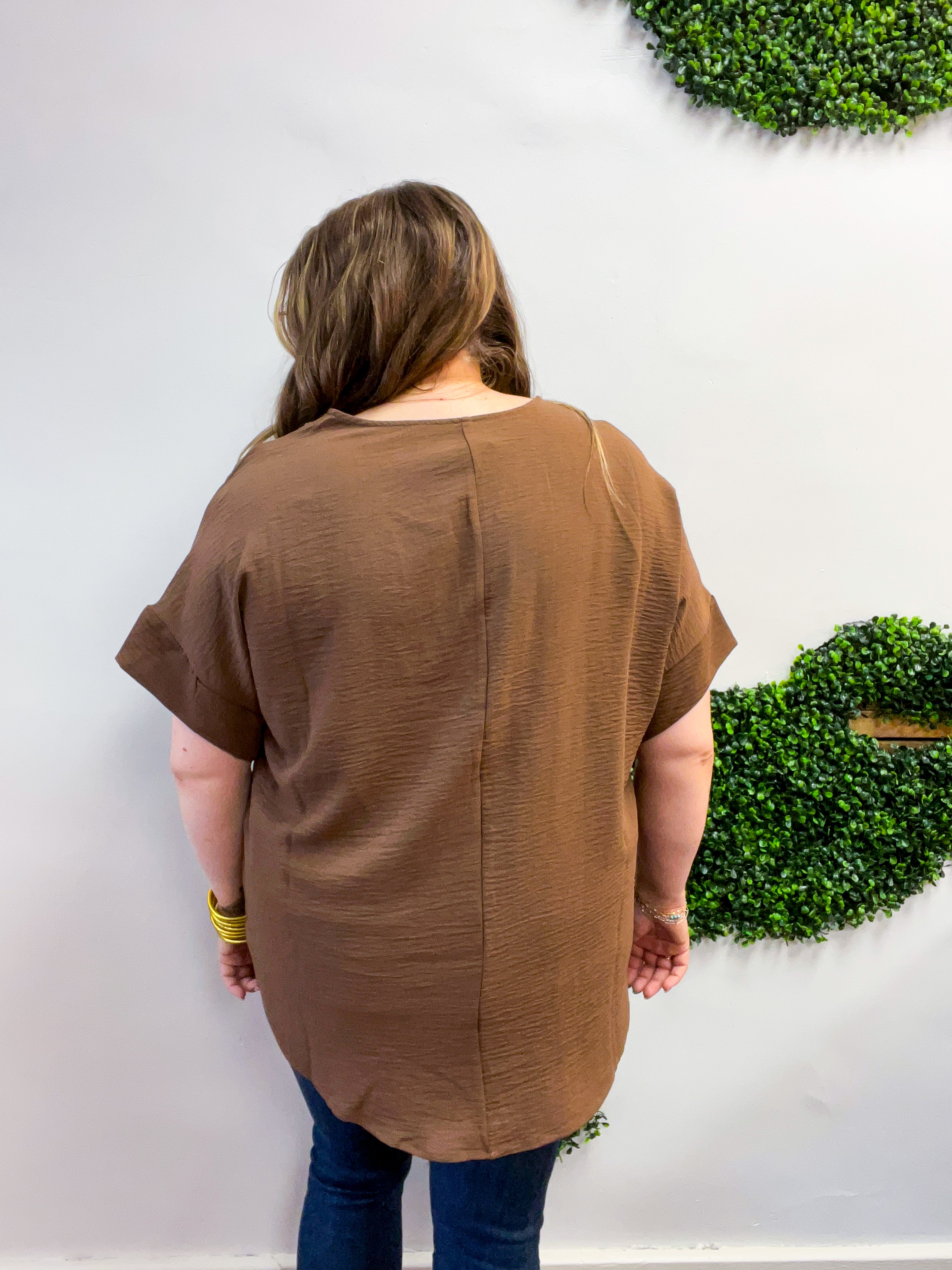 Go With the Flow Top in Brown
