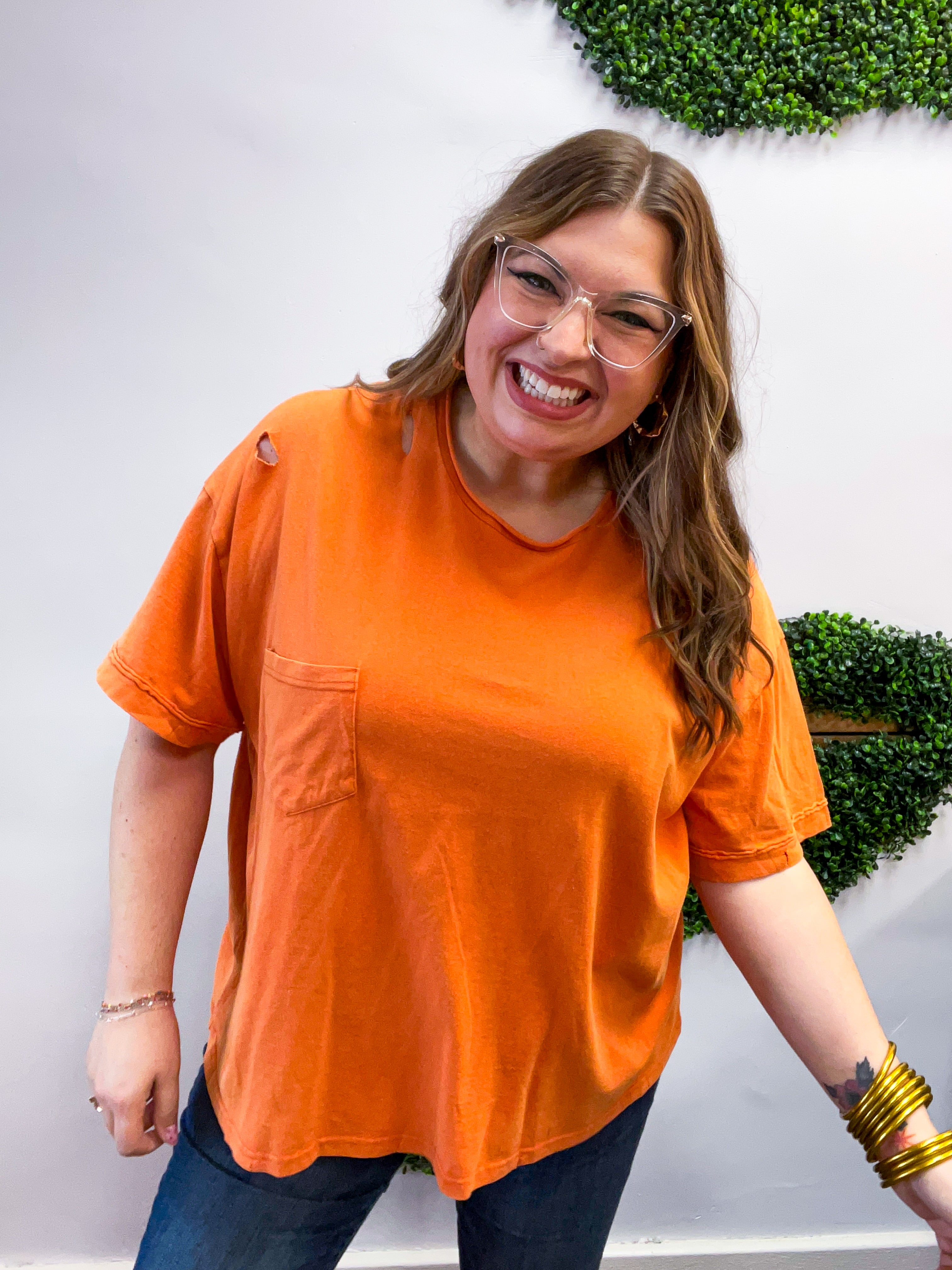 Rust Revival Distressed Tee
