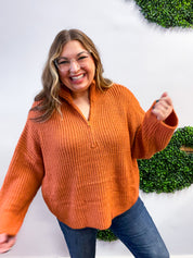 Cinnamon Ridge Quarter Zip Sweater