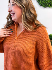 Cinnamon Ridge Quarter Zip Sweater