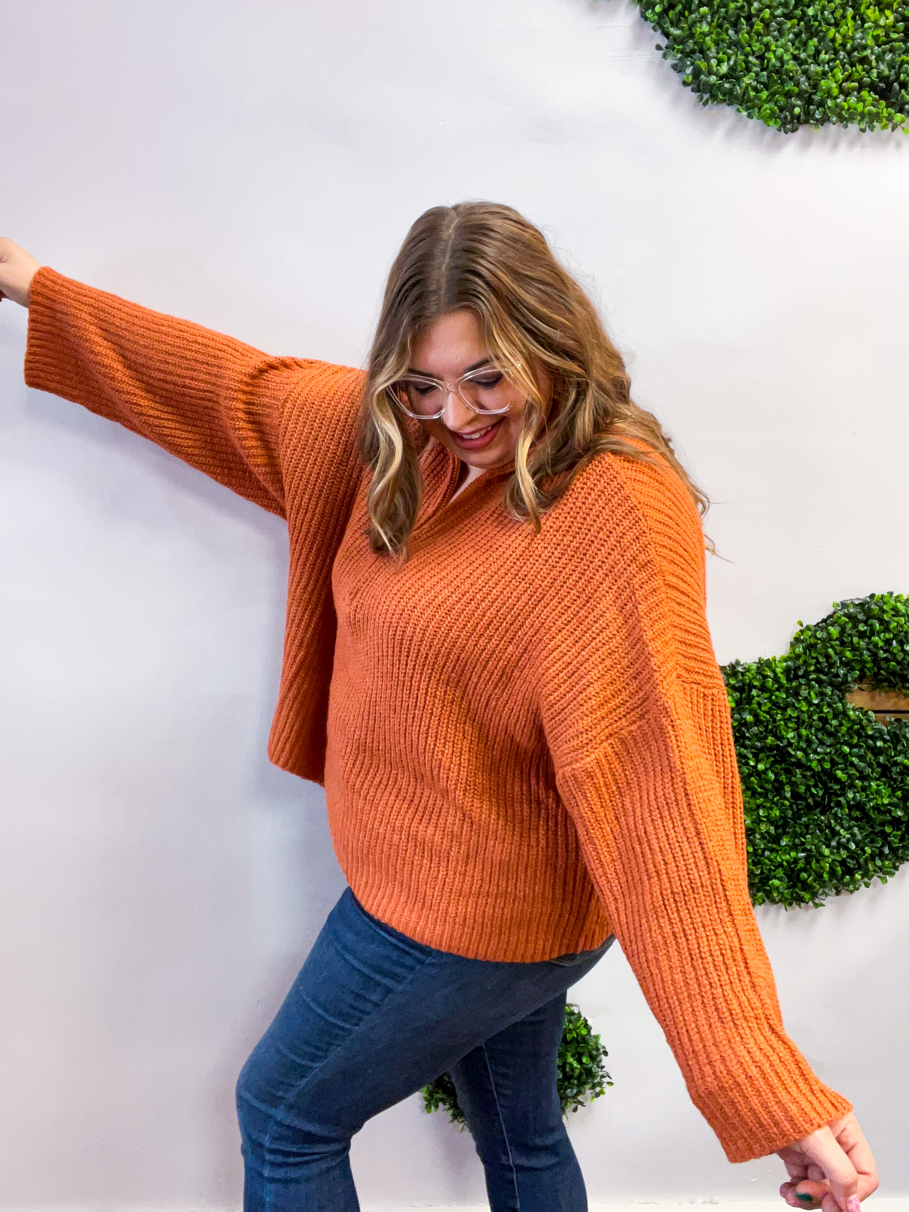 Cinnamon Ridge Quarter Zip Sweater