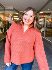 Cinnamon Ridge Quarter Zip Sweater