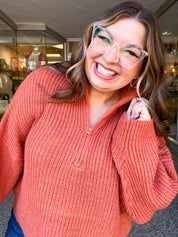 Cinnamon Ridge Quarter Zip Sweater