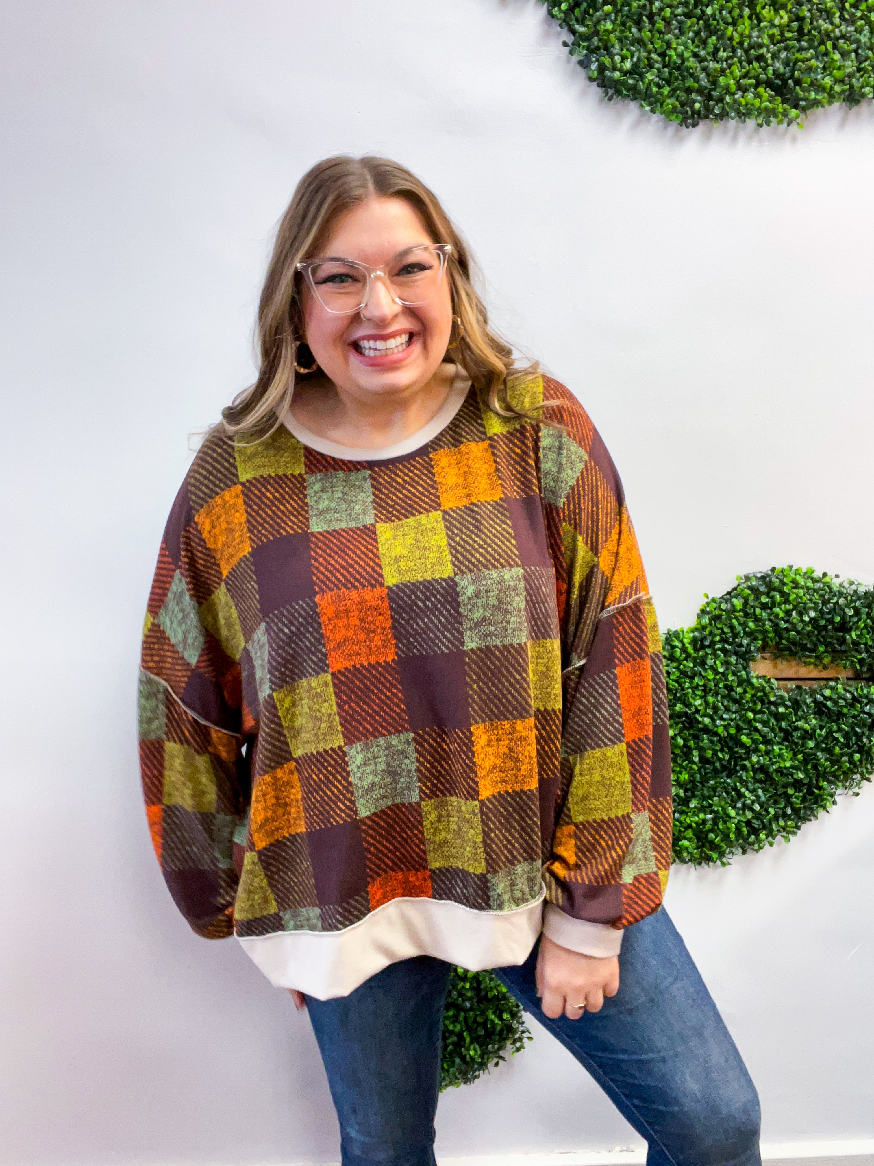 Plaid About You Top
