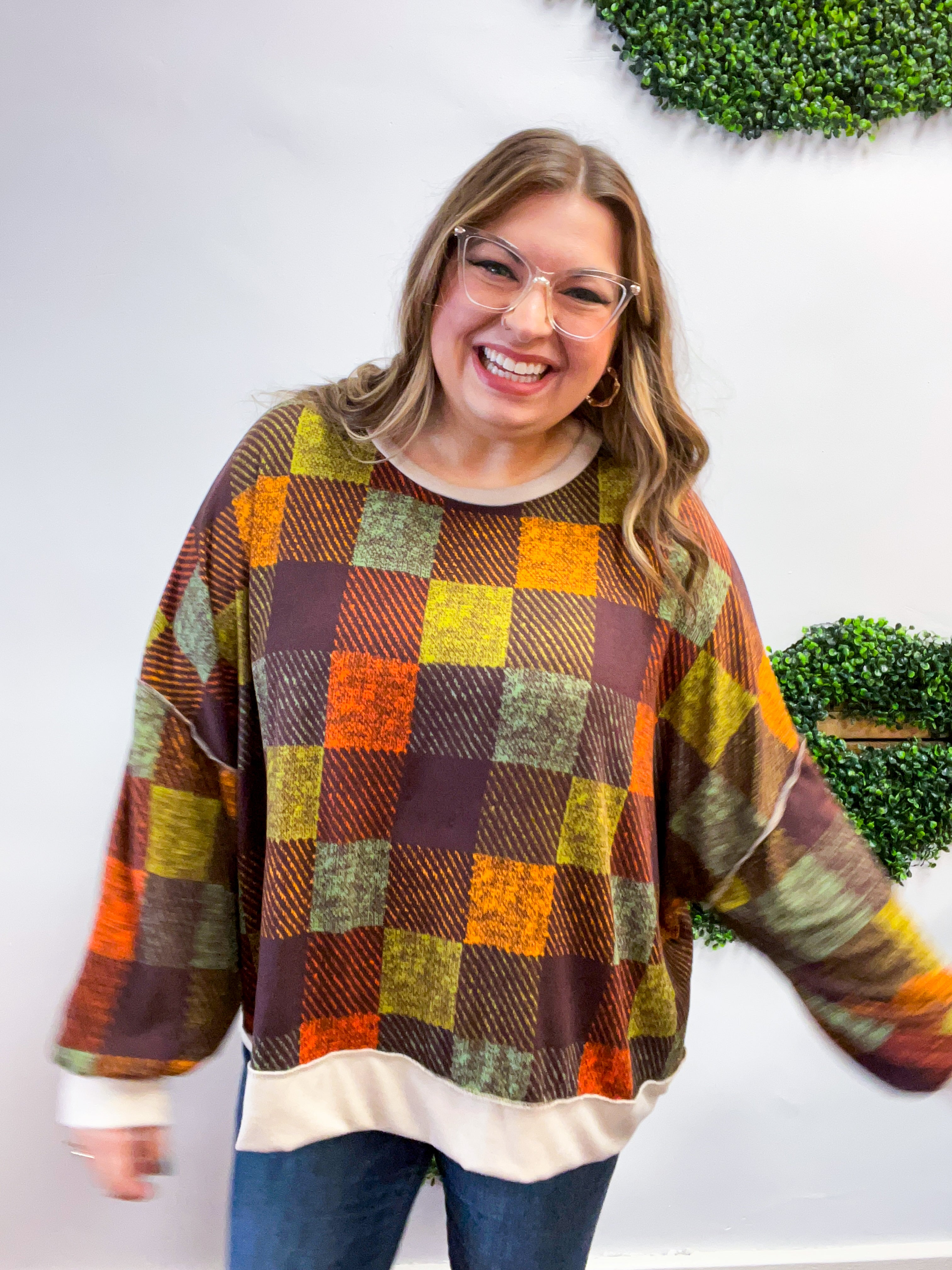Plaid About You Top