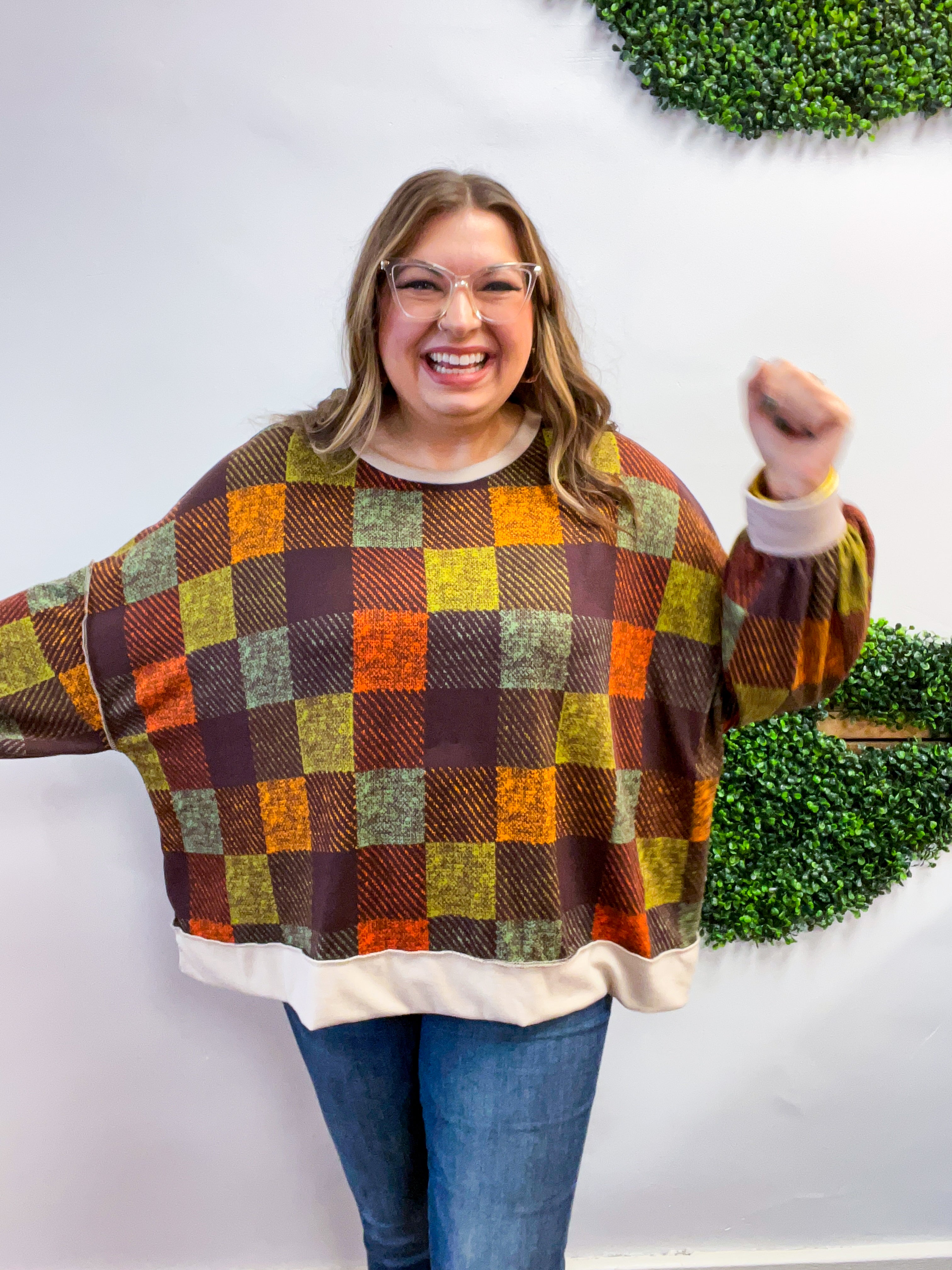 Plaid About You Top