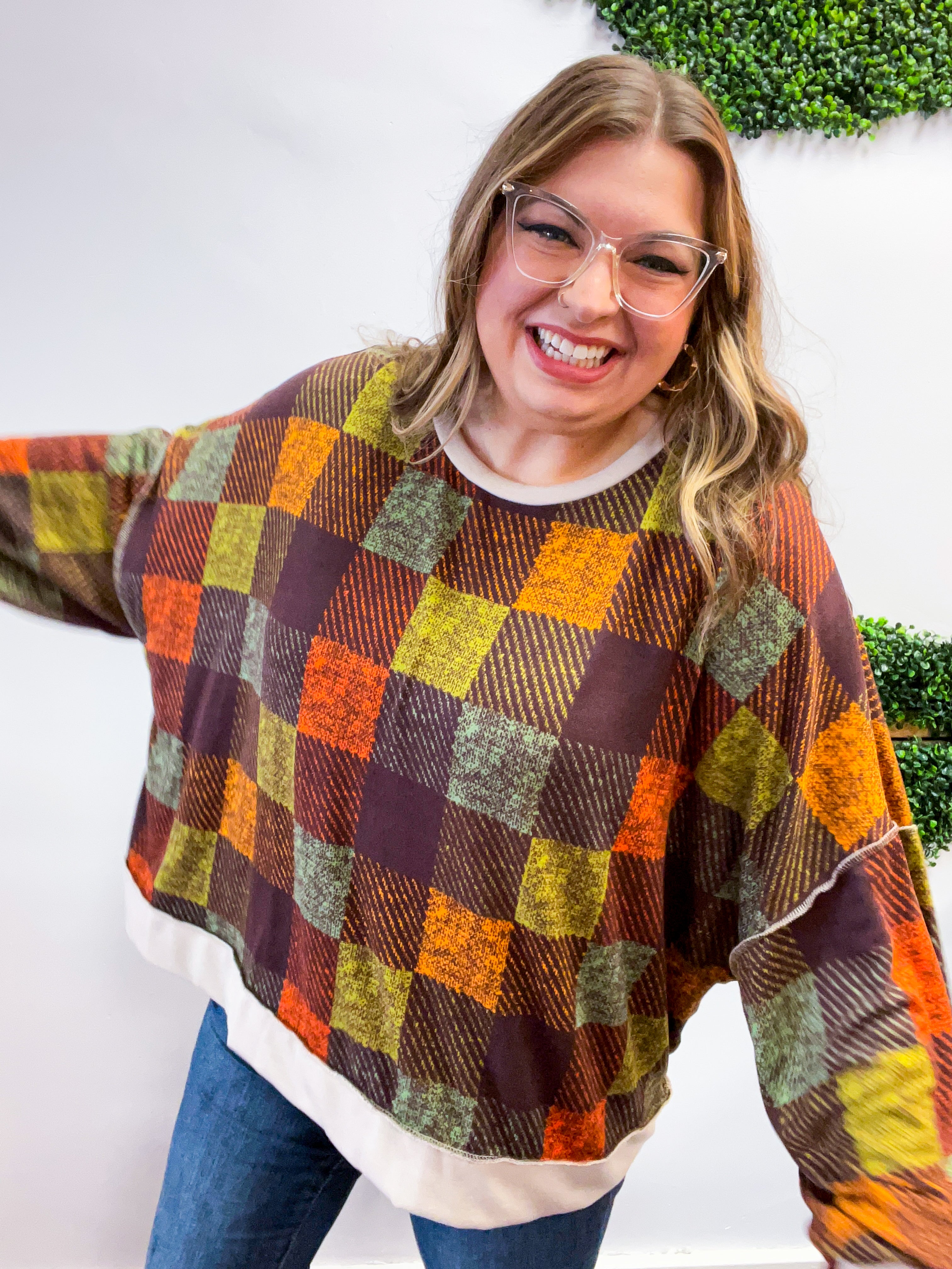 Plaid About You Top