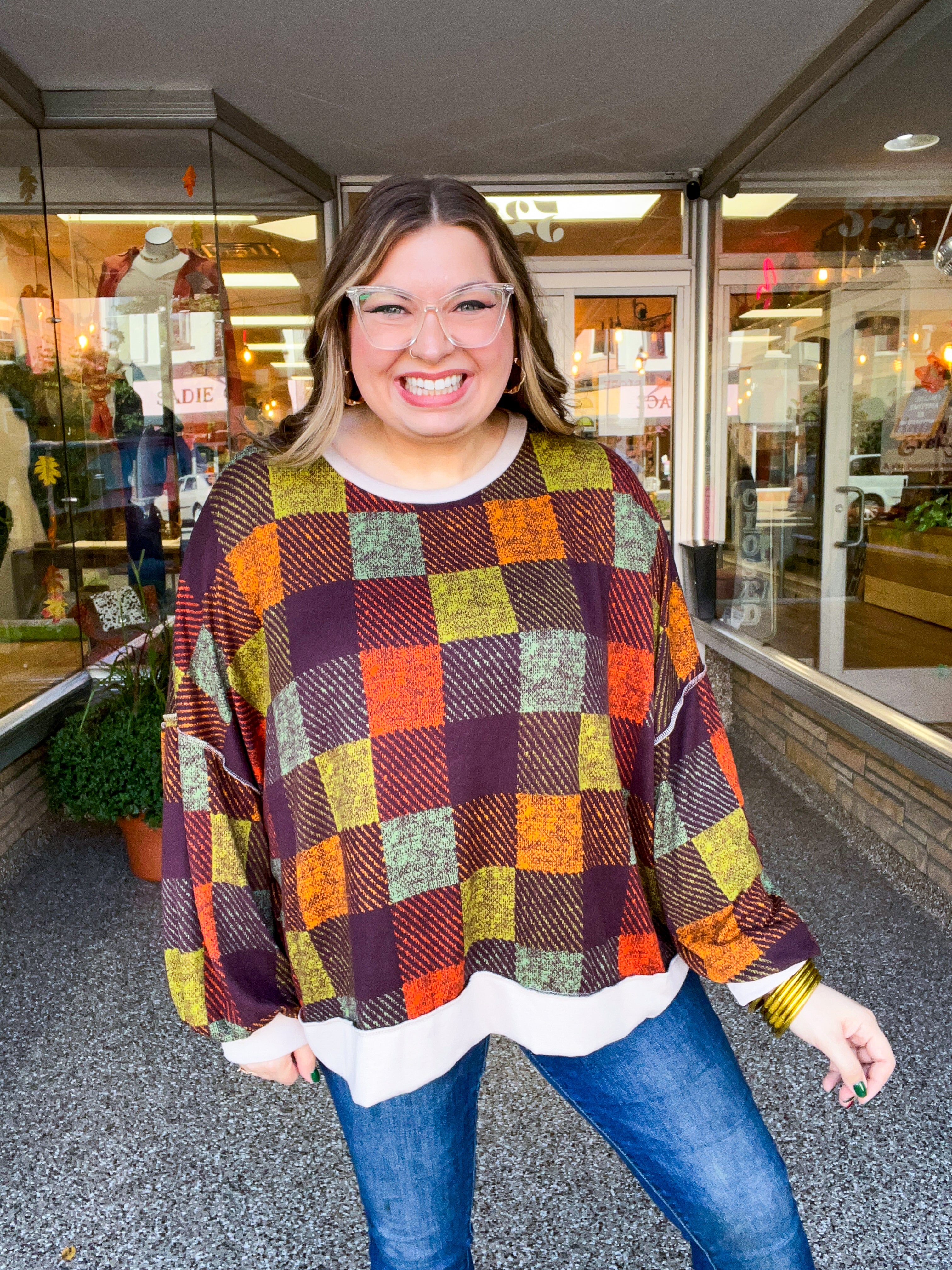 Plaid About You Top