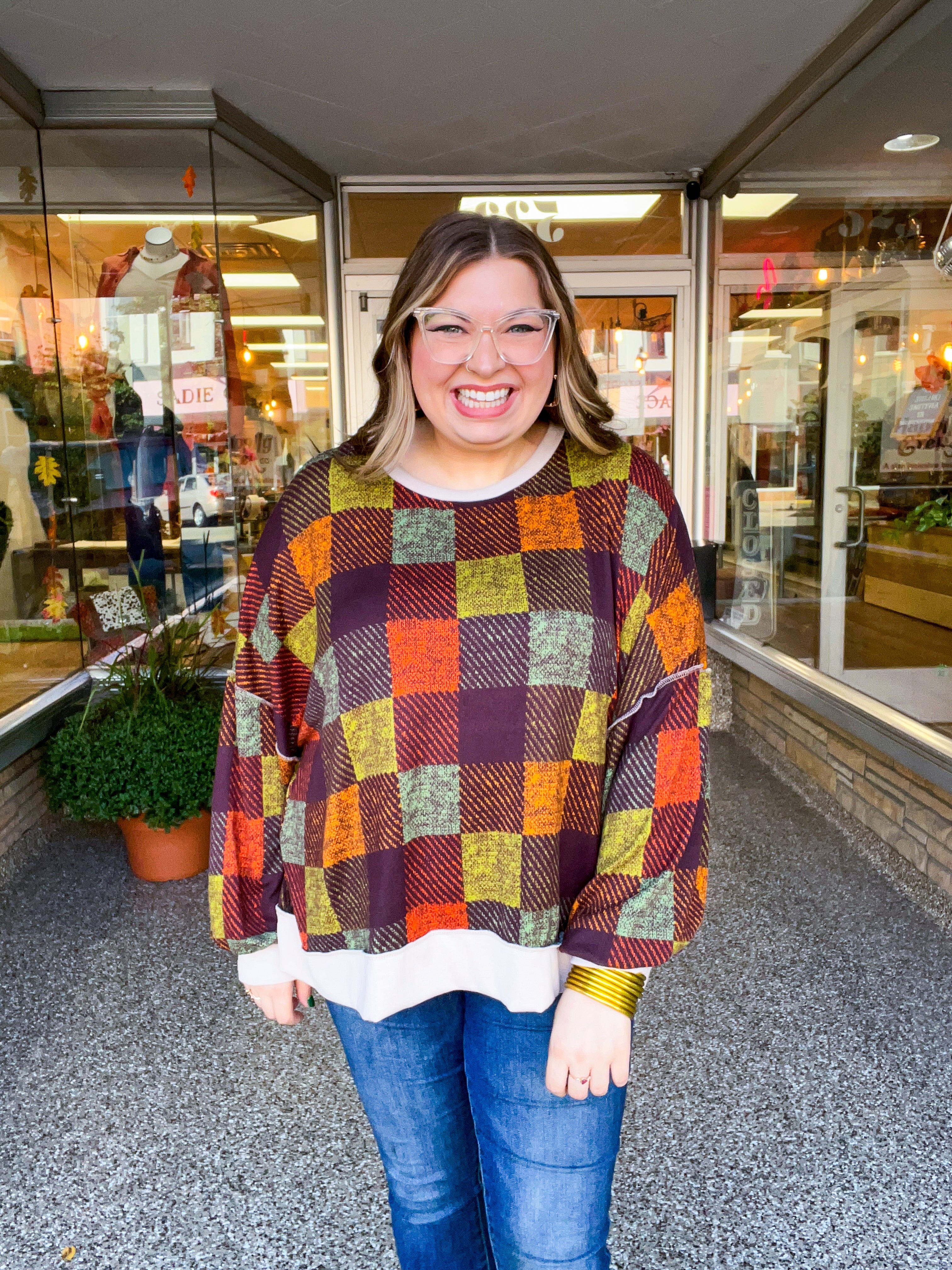 Plaid About You Top